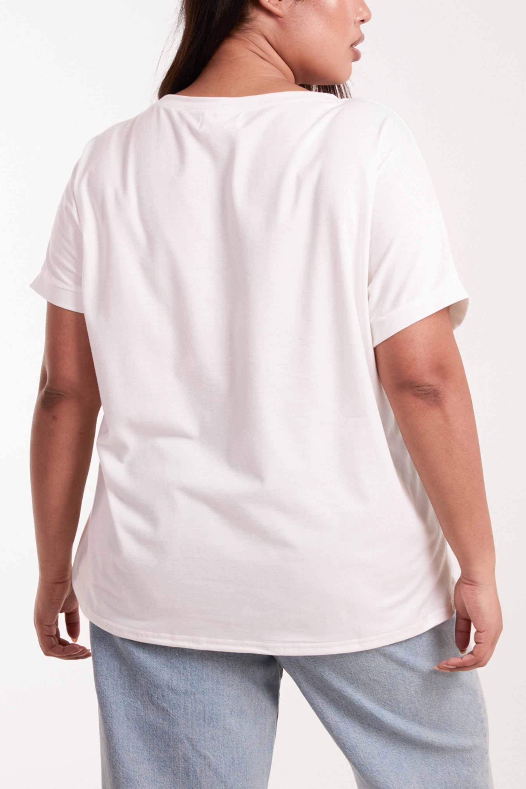 Curve Floral Design & Broderie Anglaise Top