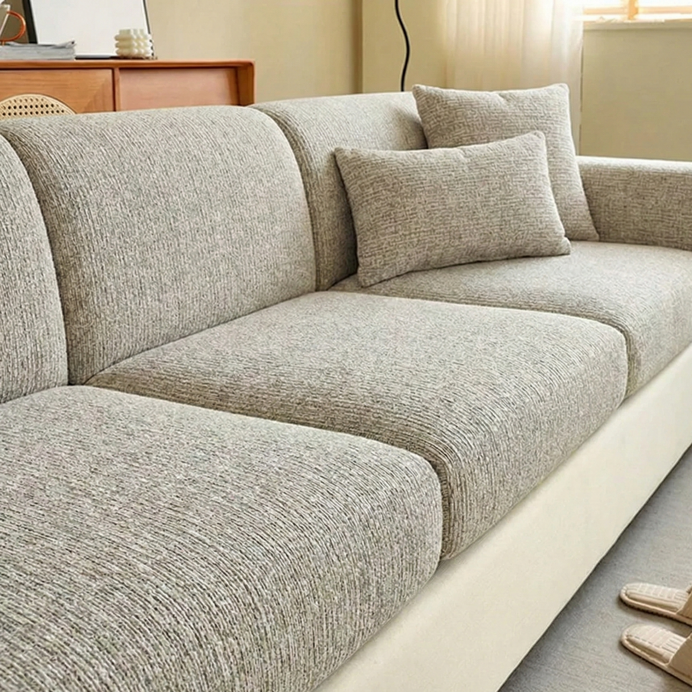 Svea - Chenille Stretch Sofa Cover for Individual Cushions