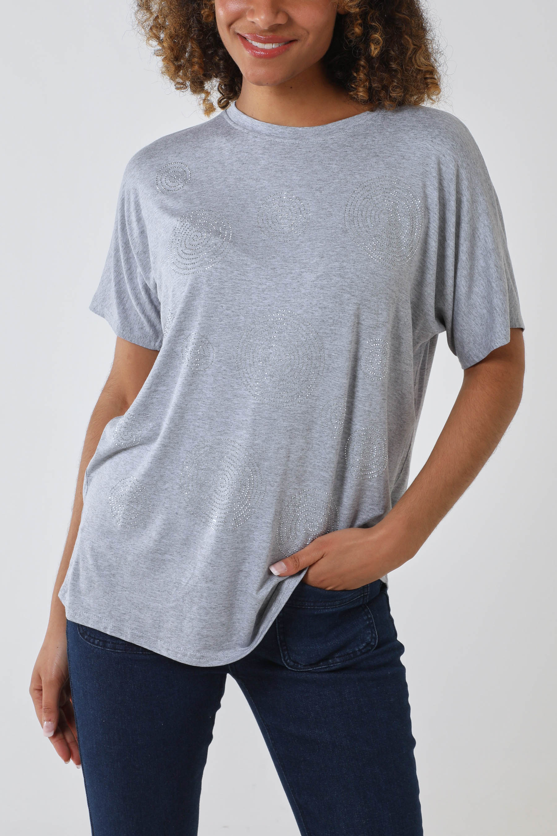 Hotfix Swirl Oversized T Shirt