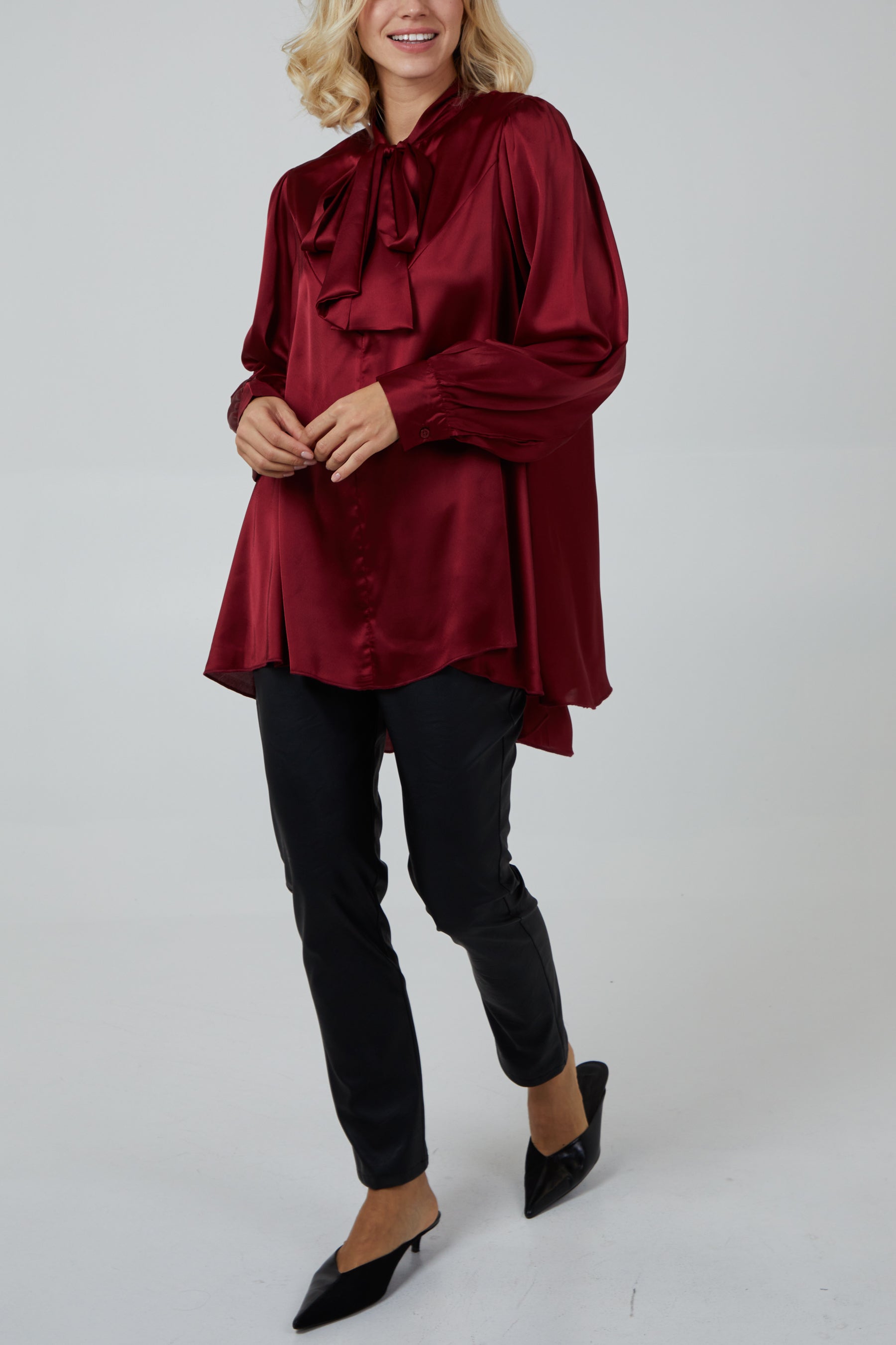 Pussybow Button Through Shirt