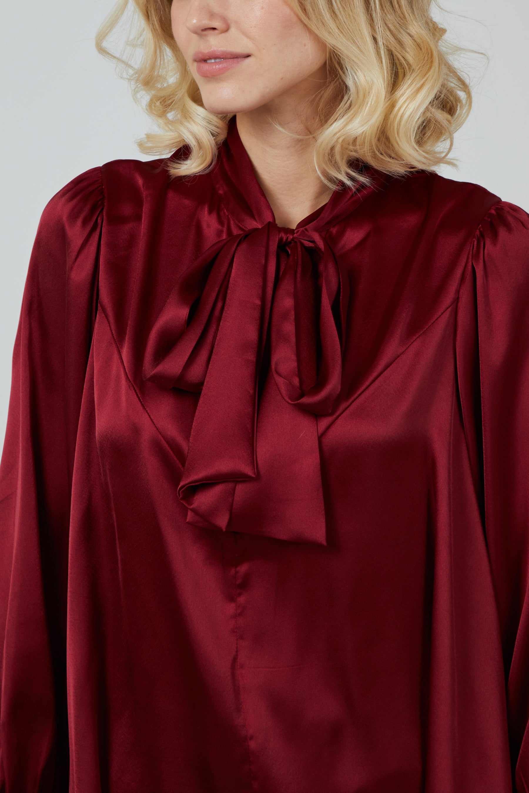 Pussybow Button Through Shirt