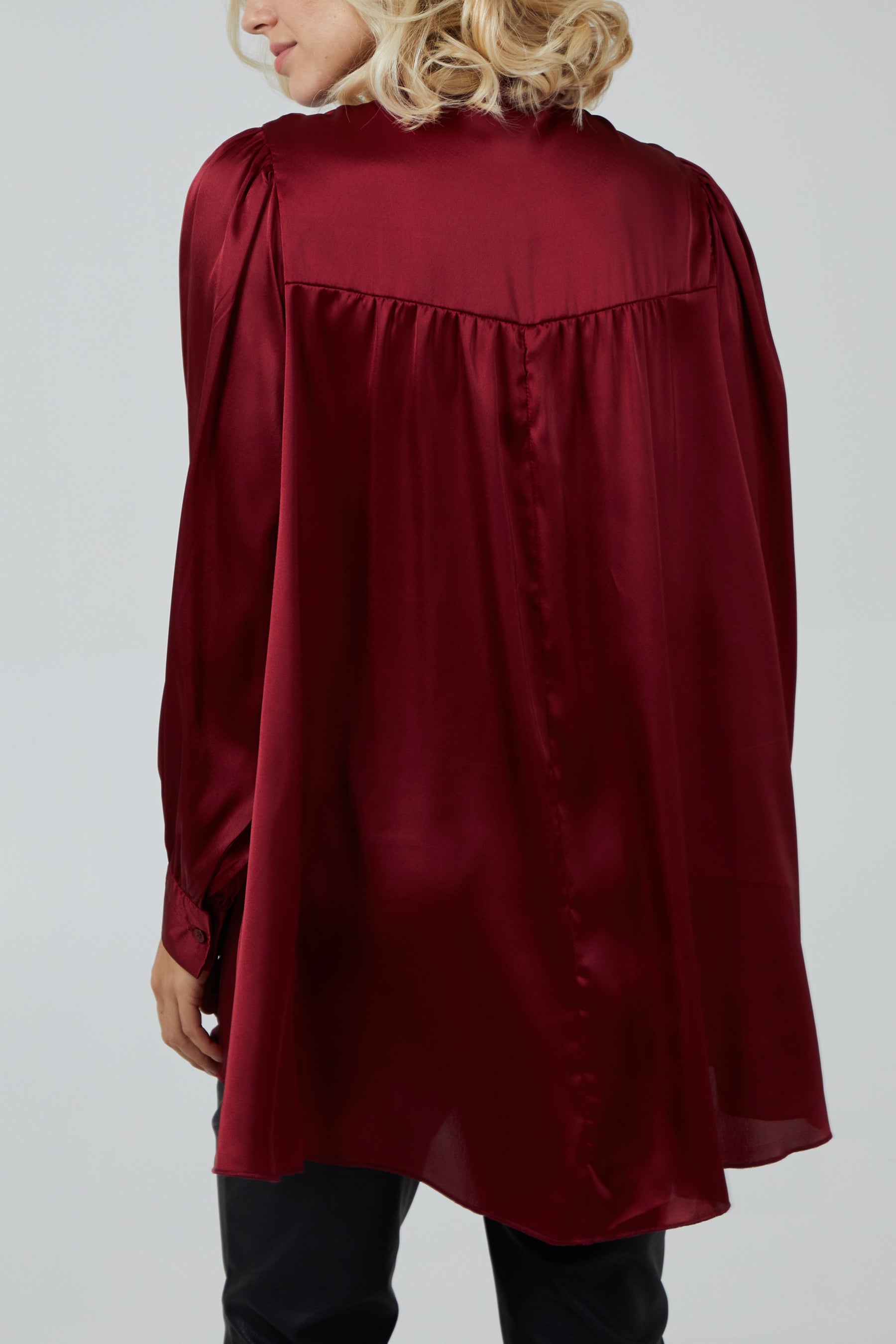 Pussybow Button Through Shirt