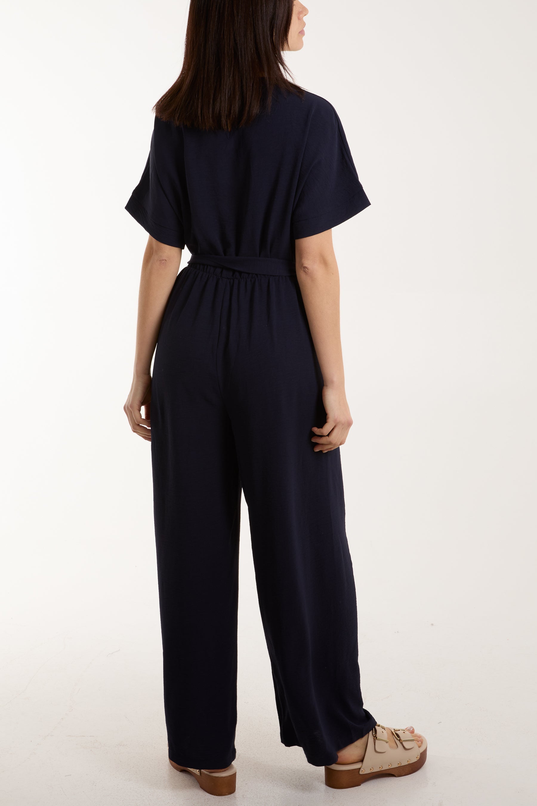 Wide Leg Wrap Jumpsuit