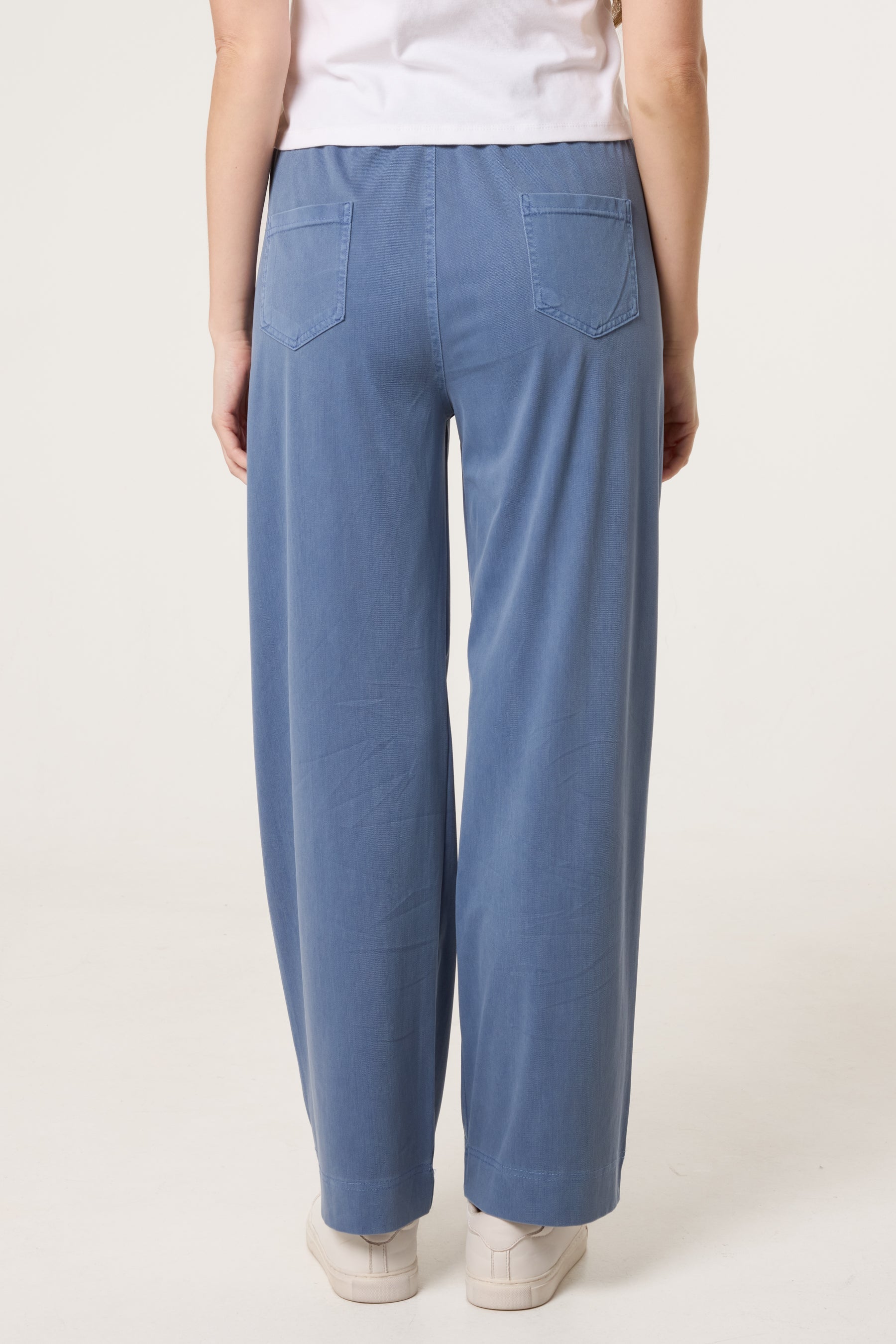 Seam Detail Wide Leg Pants