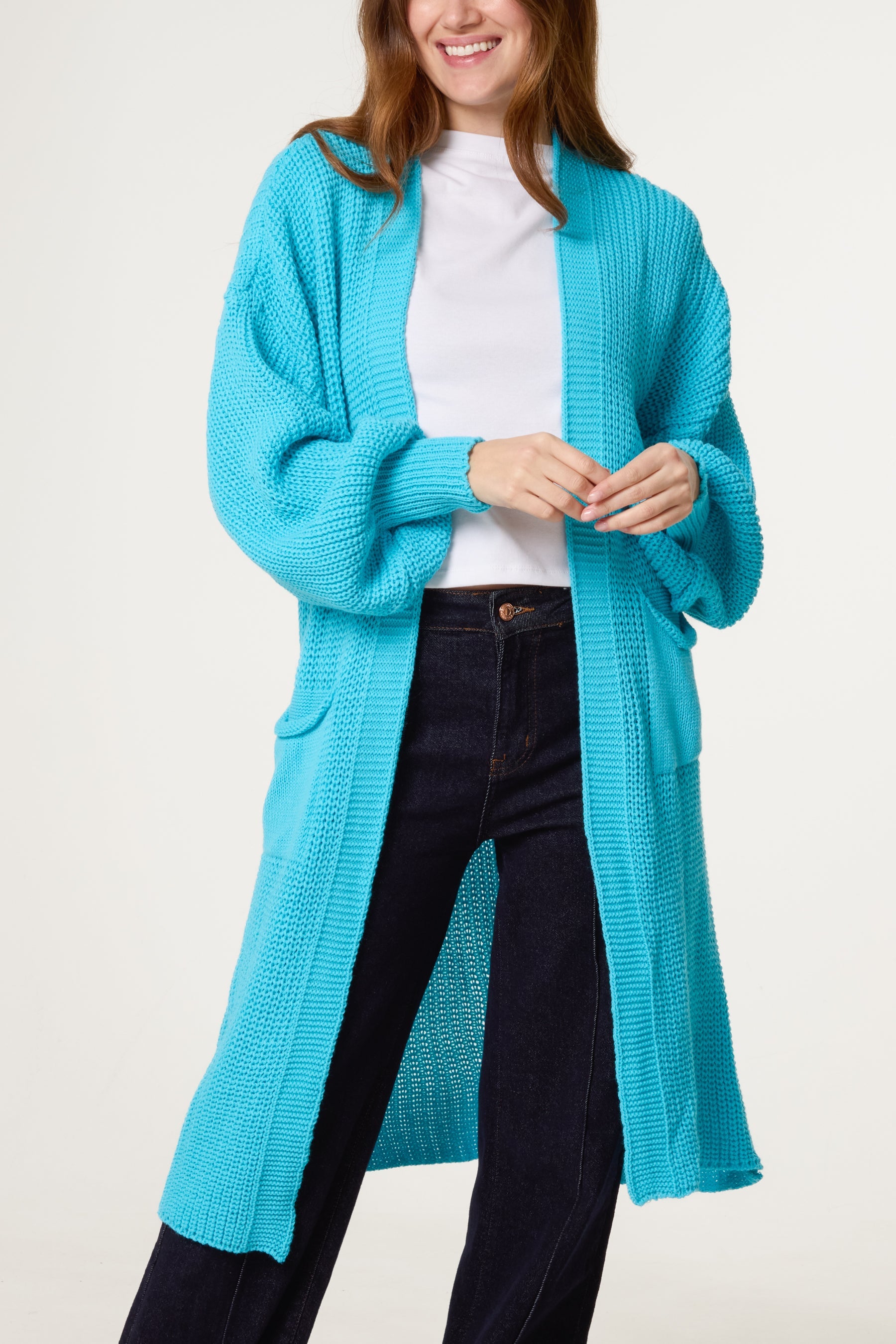 Edge To Edge Knitted Long Cardigan