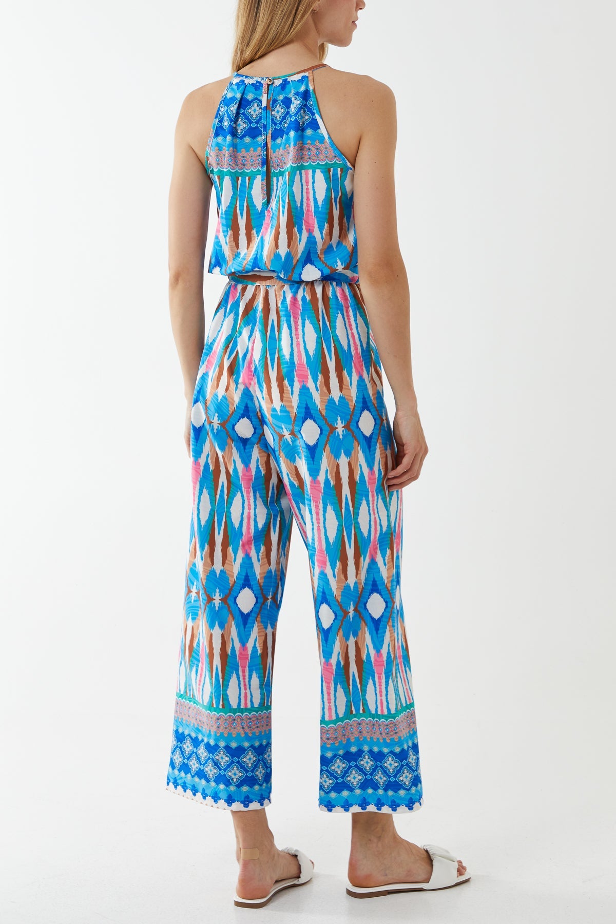 Printed Halterneck Jumpsuit