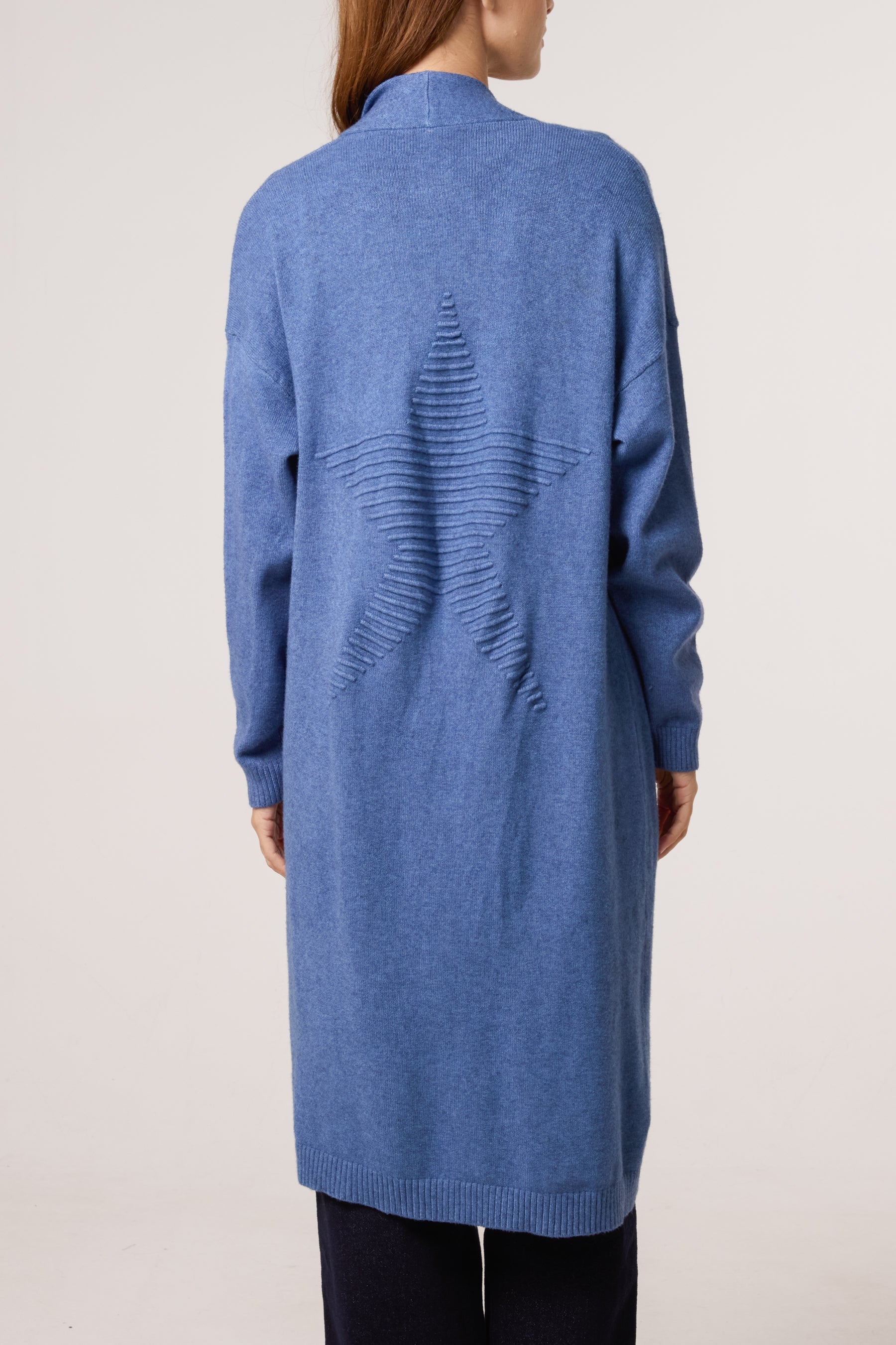 Starred Back Long Cardigan