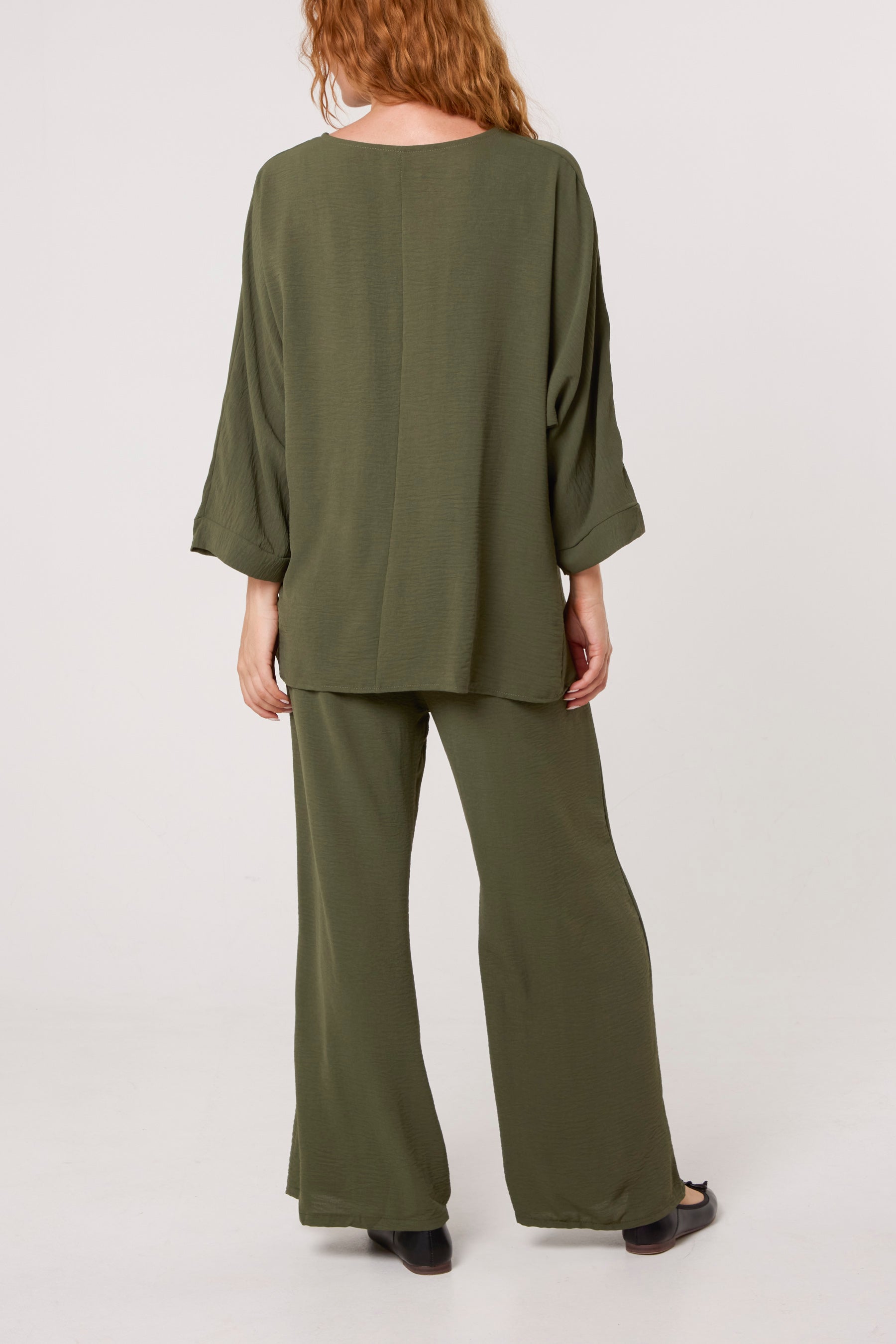 Buckle Detail Top & Trousers Set