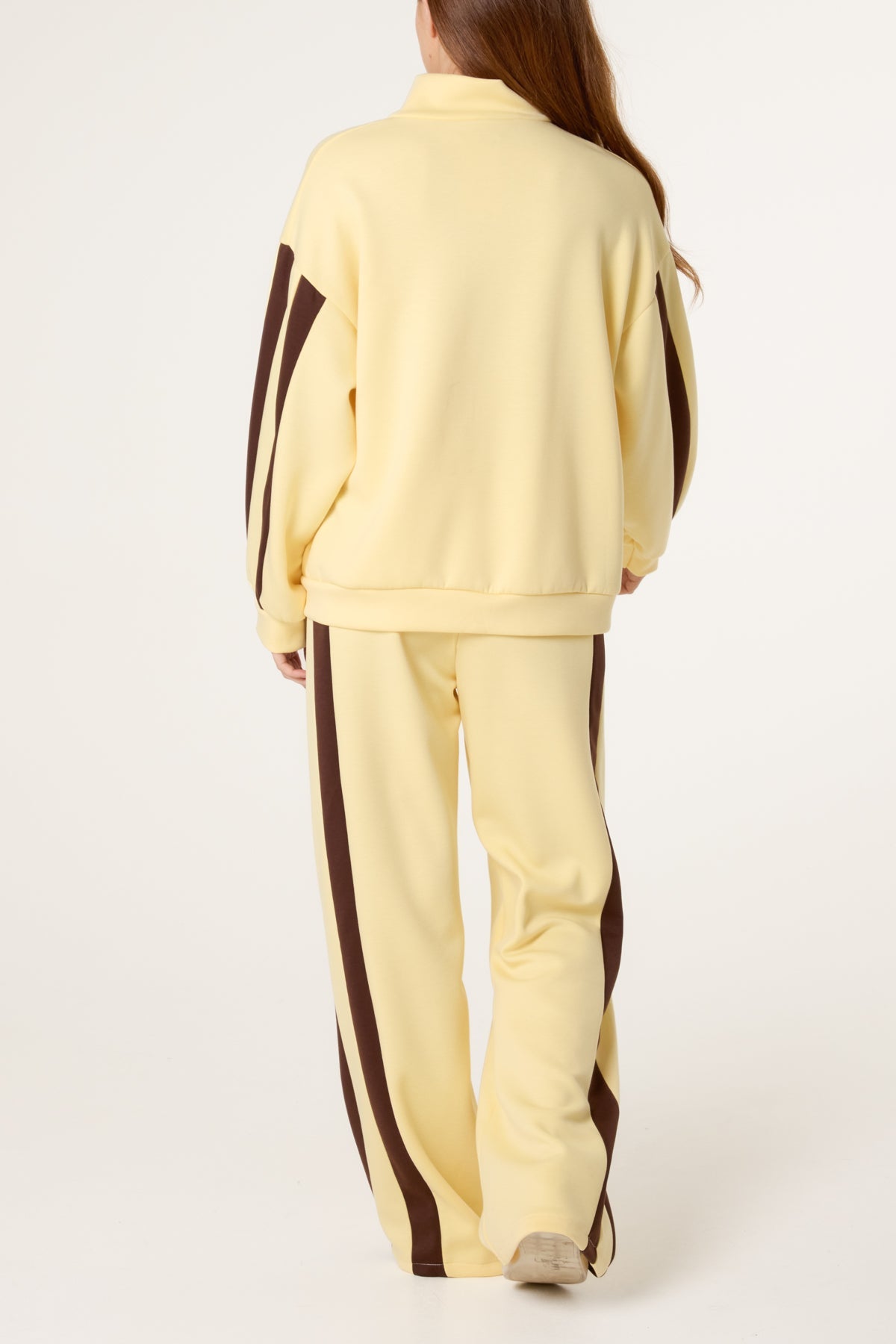 Funnel Neck Zip Up Side Stripe Tracksuit