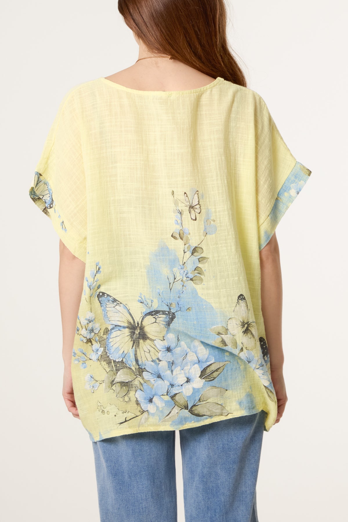 Pure Cotton Necklace Butterfly Top