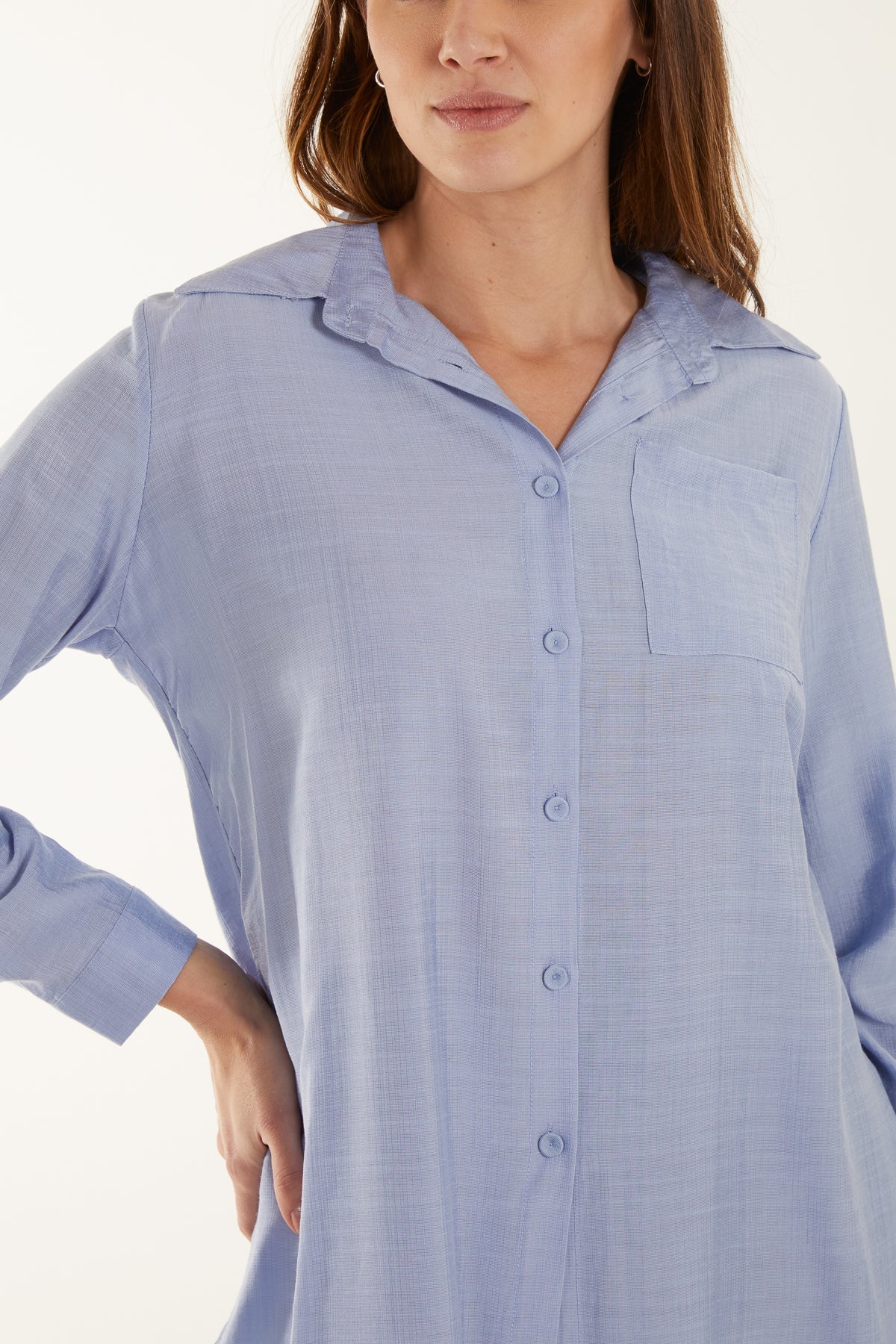 Oversized Lightweight Pocket Shirt