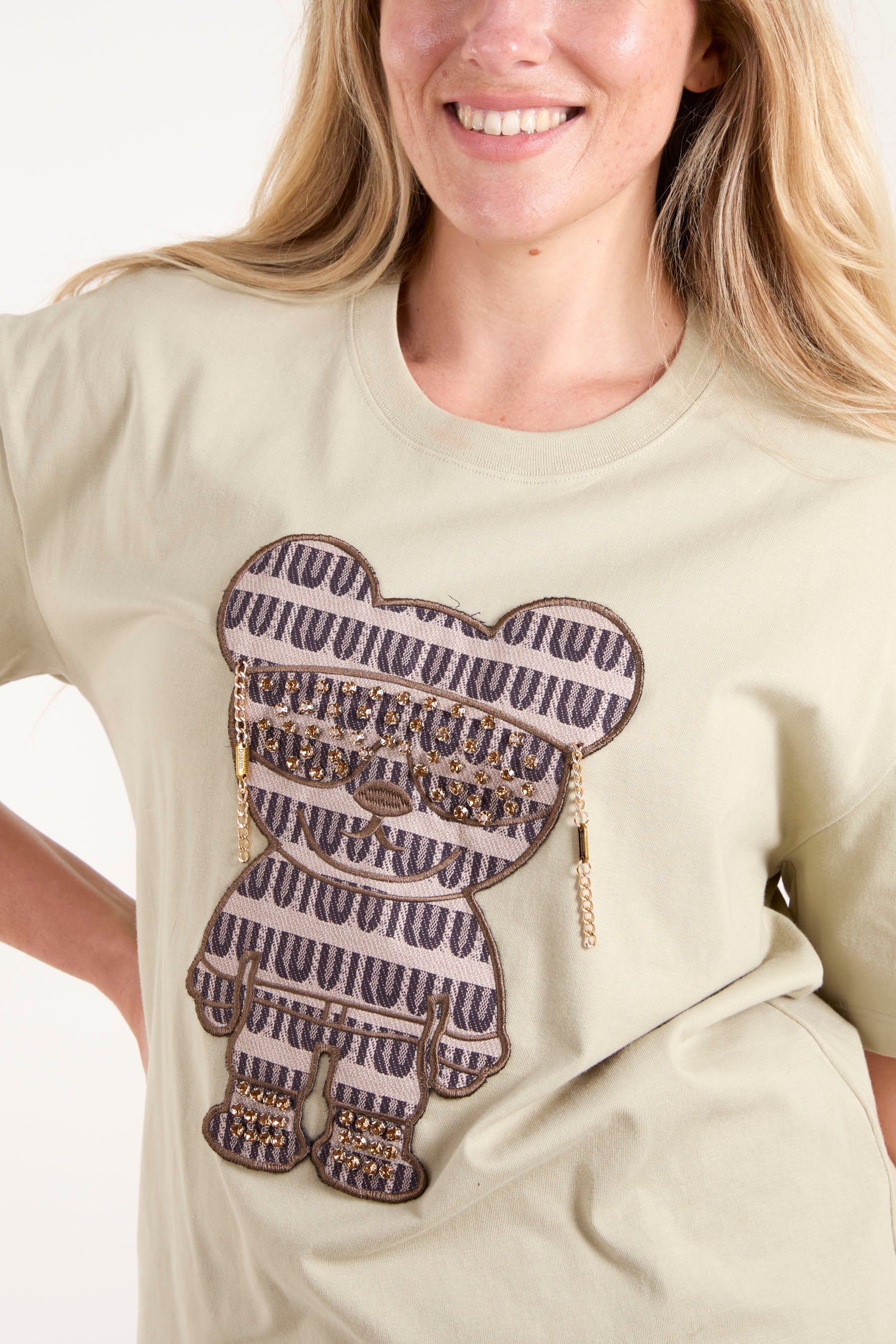 Embellished Bear T-Shirt