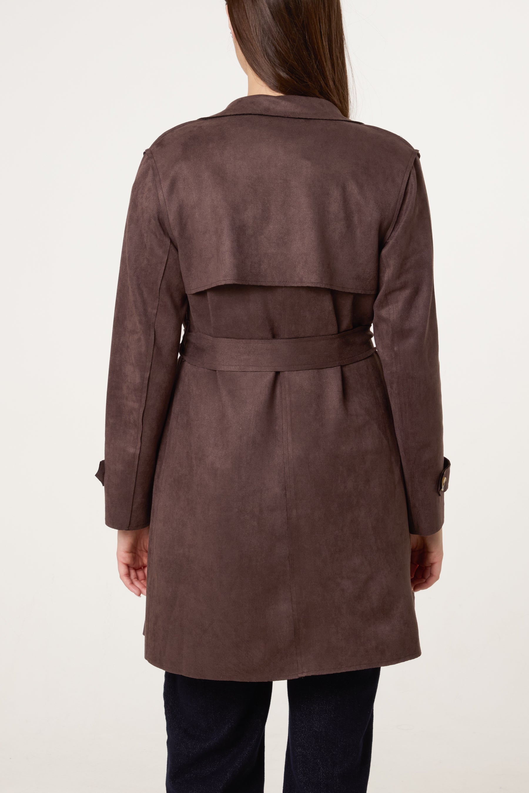 Classic Pointed Collar Trench Coat