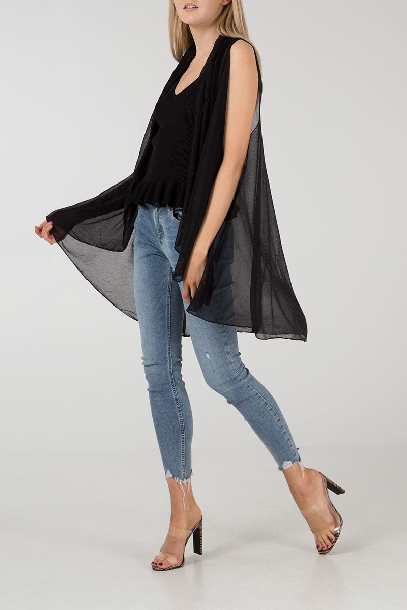 Cardigan With Shining Dots