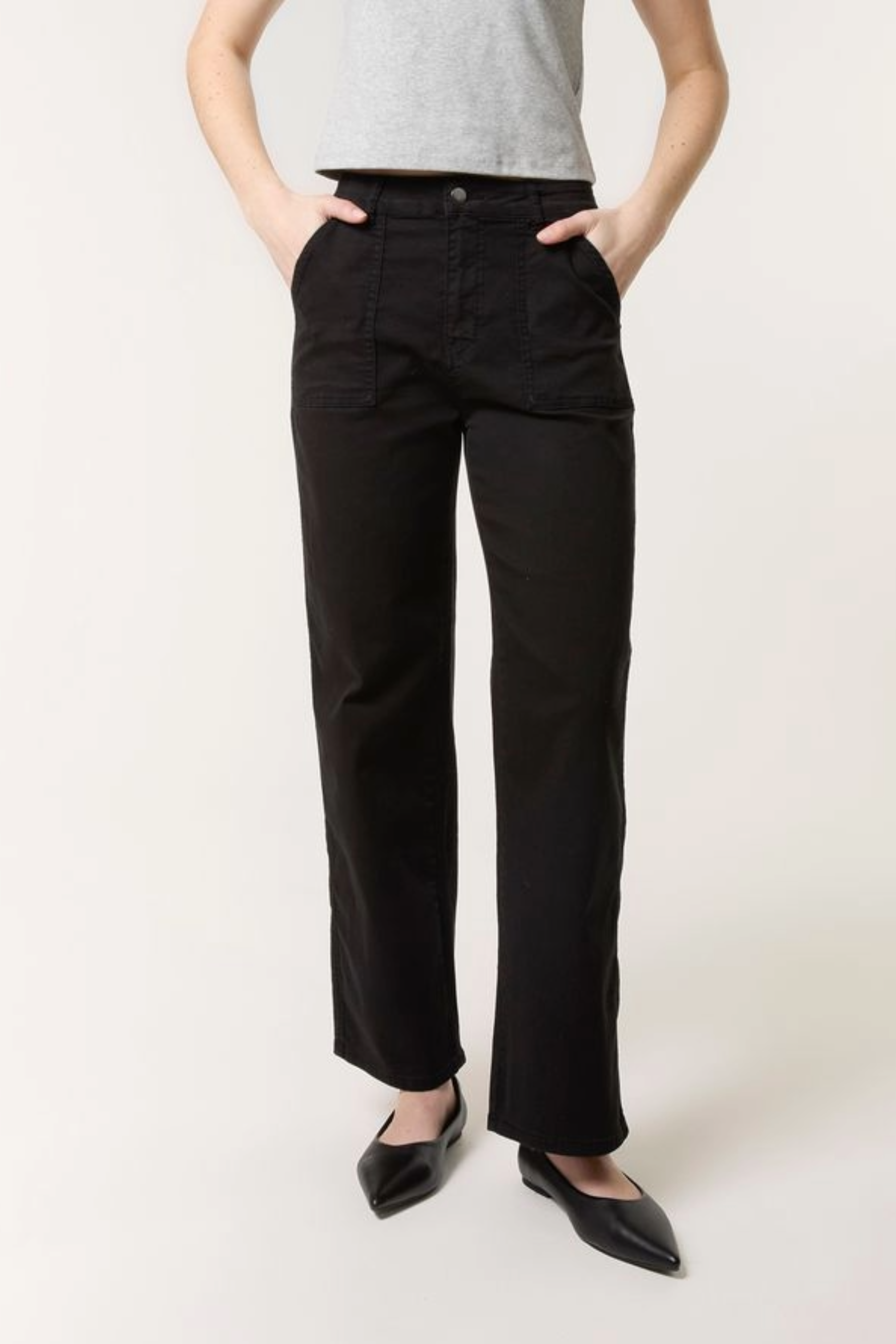 Wide Leg Cotton Trouser Jeans
