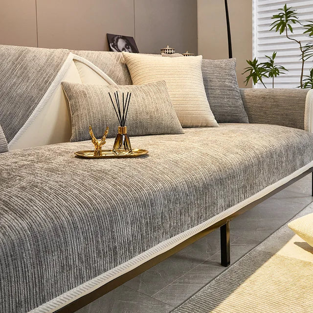 Sofa refreshed with a Meave cover
