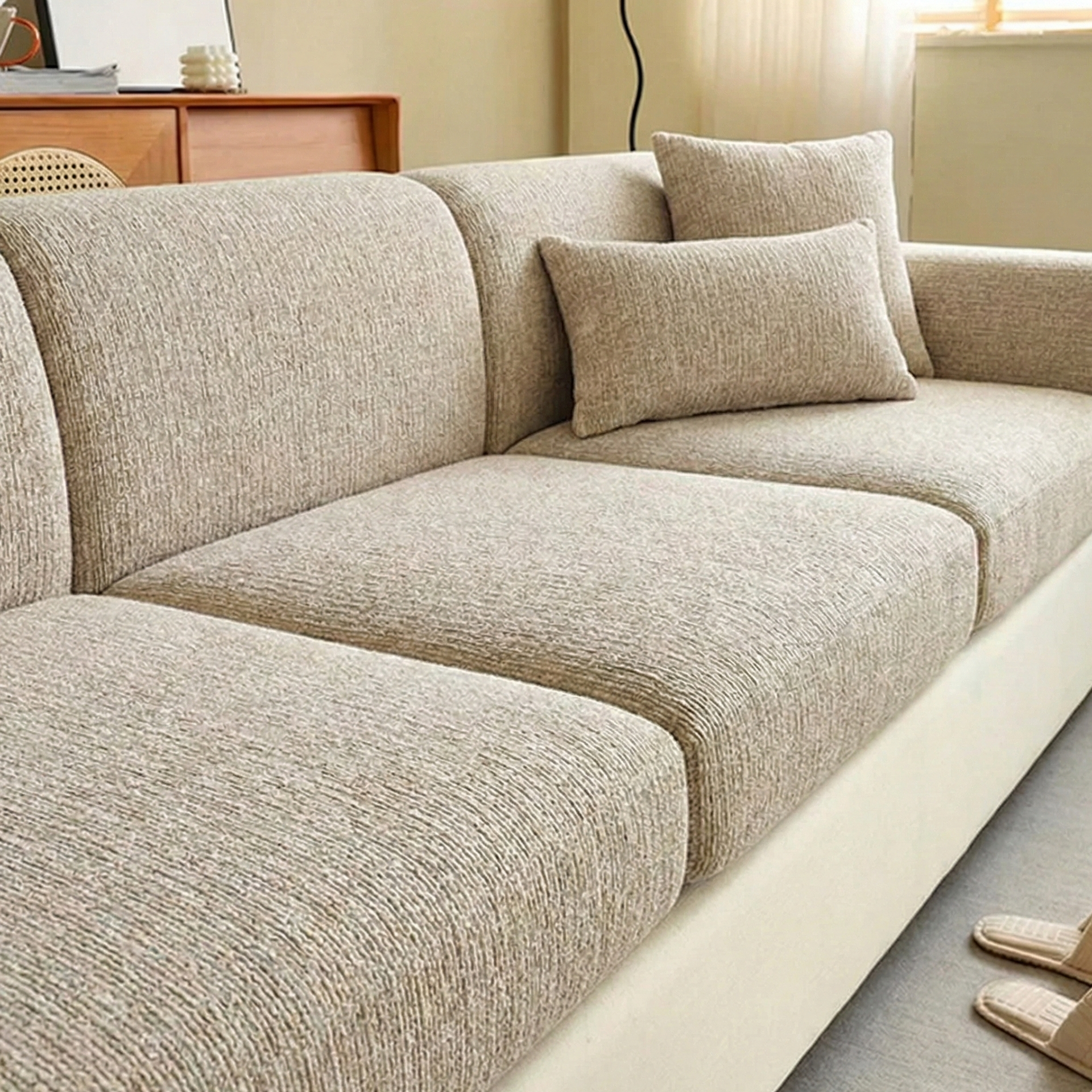 Svea - Chenille Stretch Sofa Cover for Individual Cushions