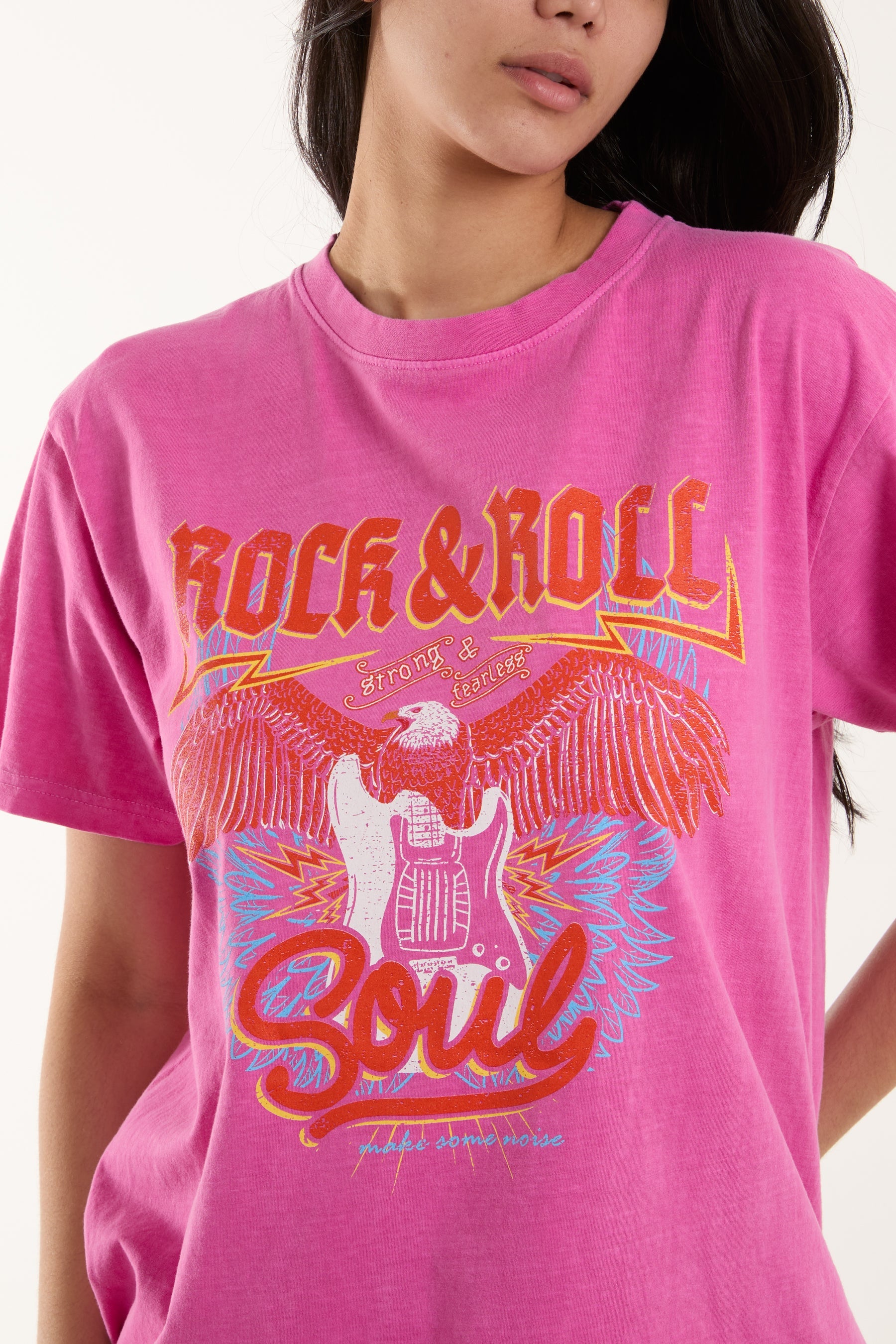Rock & Roll Print T-Shirt