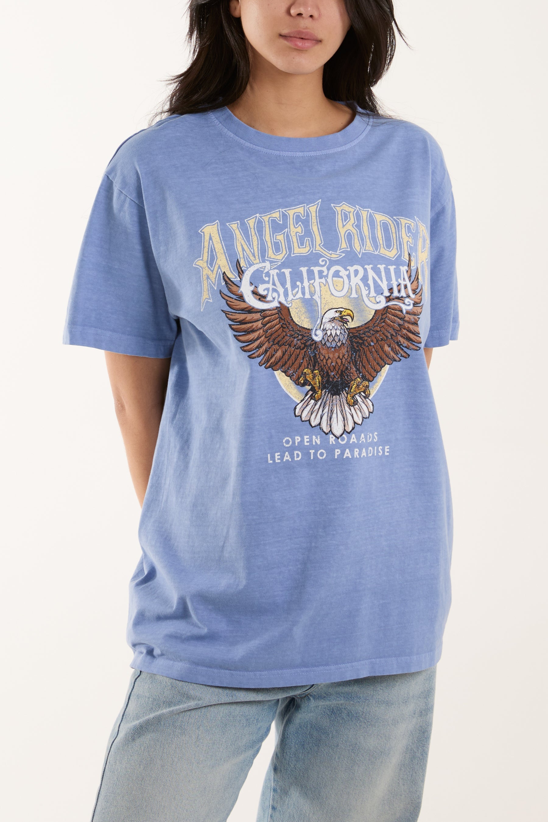 Angel Rider Print T-Shirt