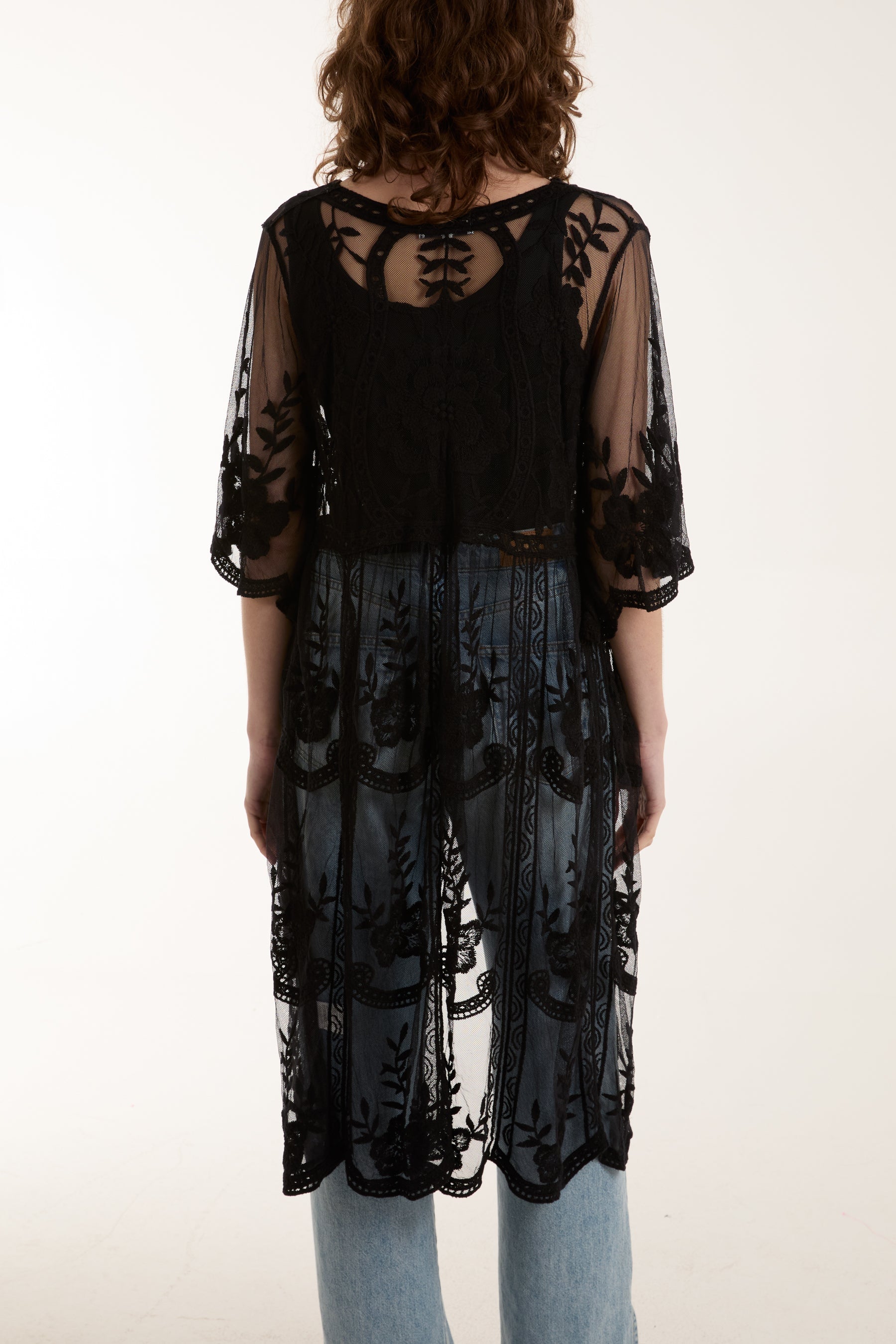 Floral & Paisley Lace Kimono