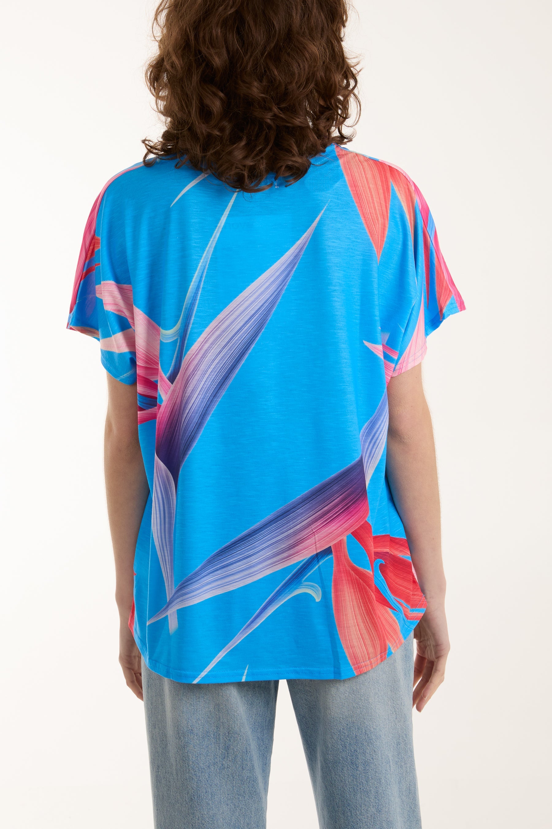 Abstract Leaf Print Tee