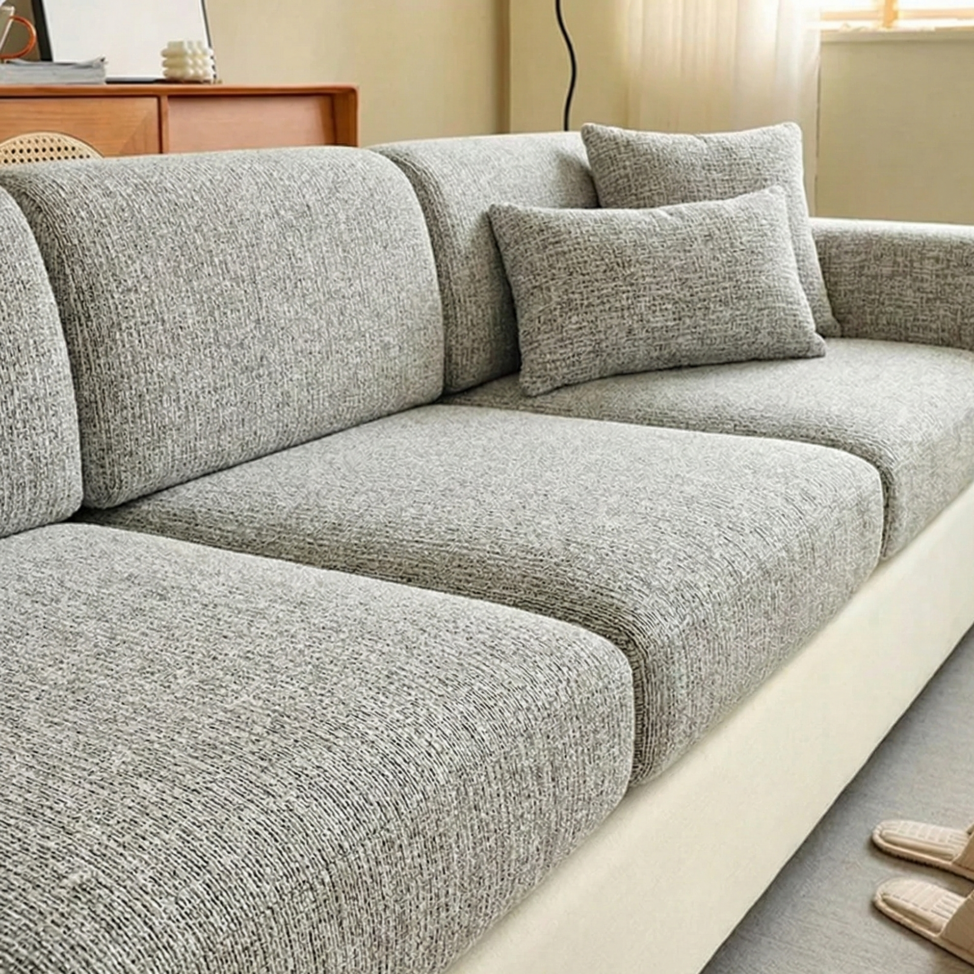 Svea - Chenille Stretch Sofa Cover for Individual Cushions