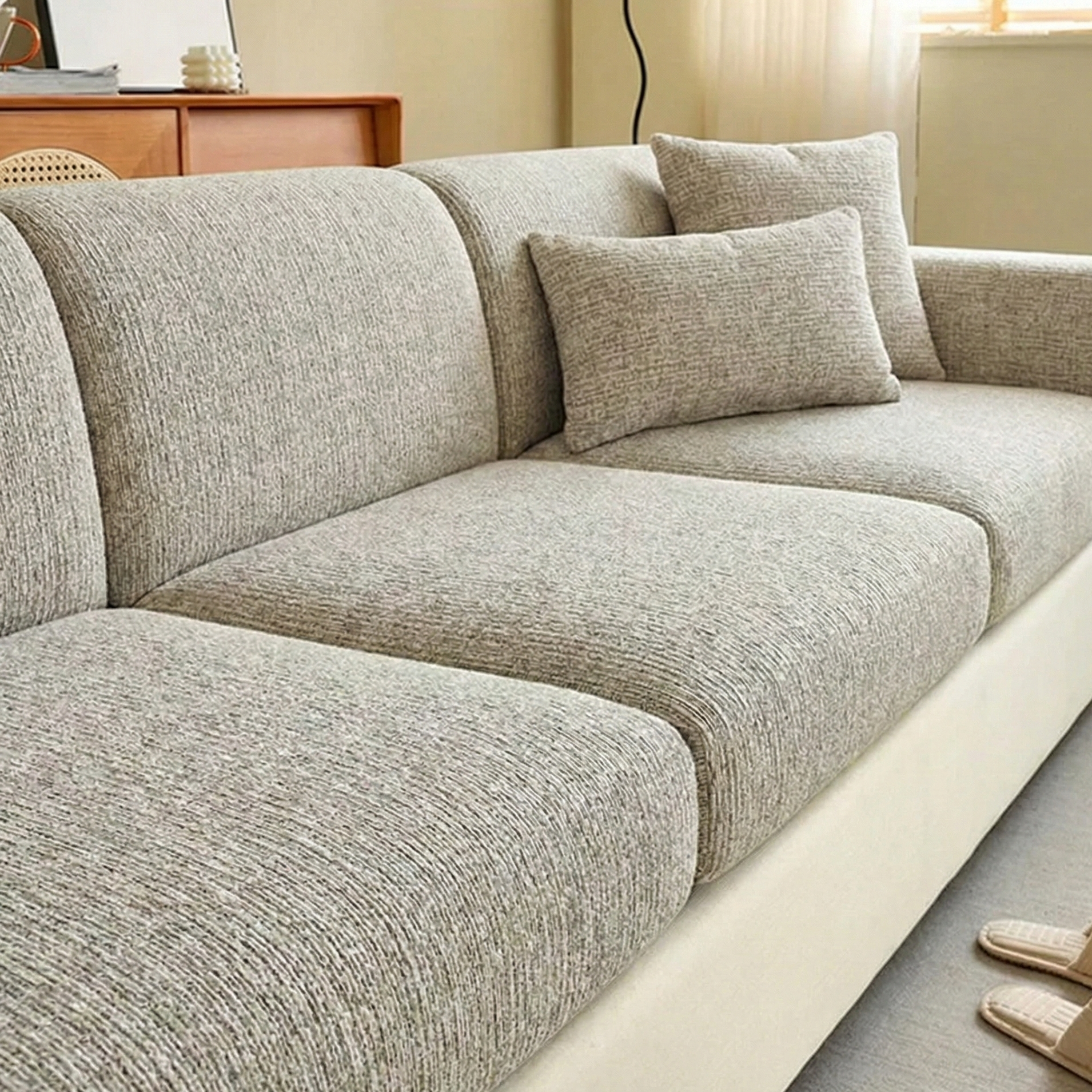 Svea - Chenille Stretch Sofa Cover for Individual Cushions