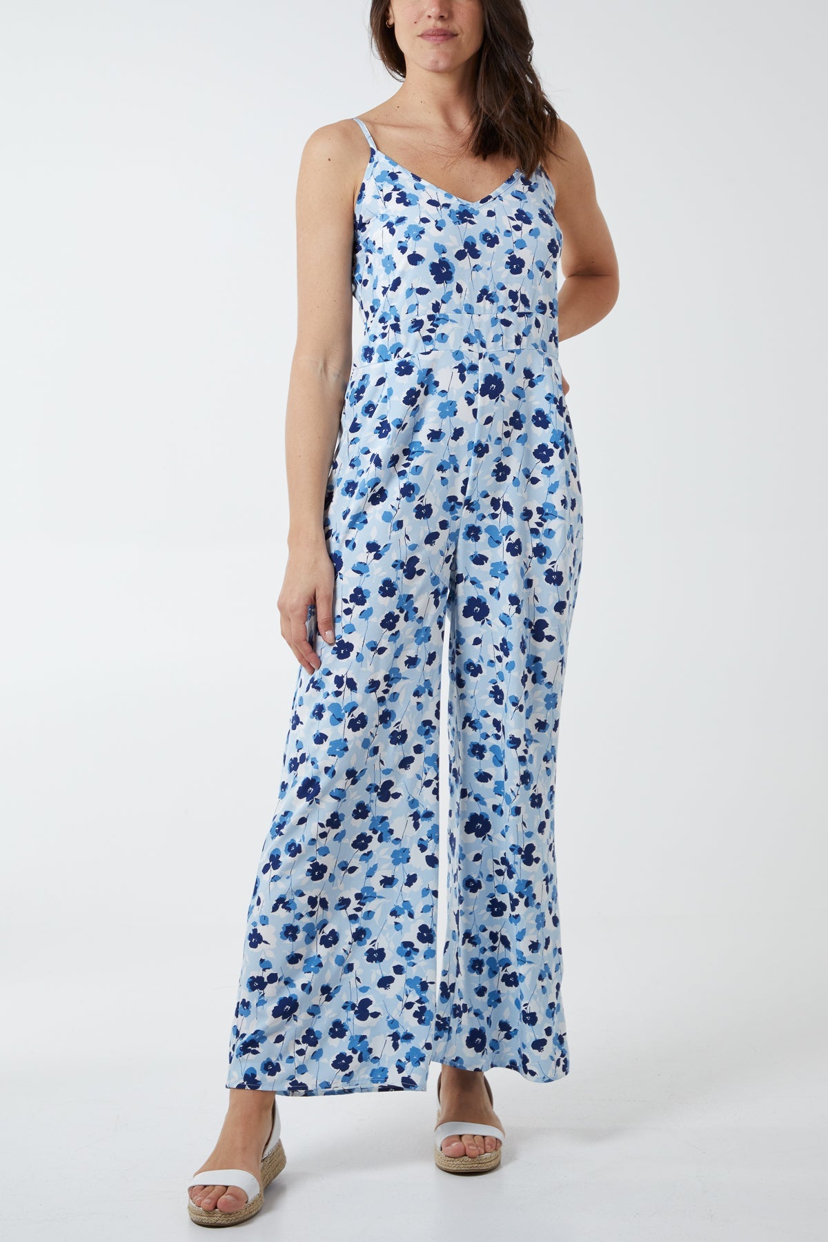 Floral Print Andy Pandy Cami Jumpsuit