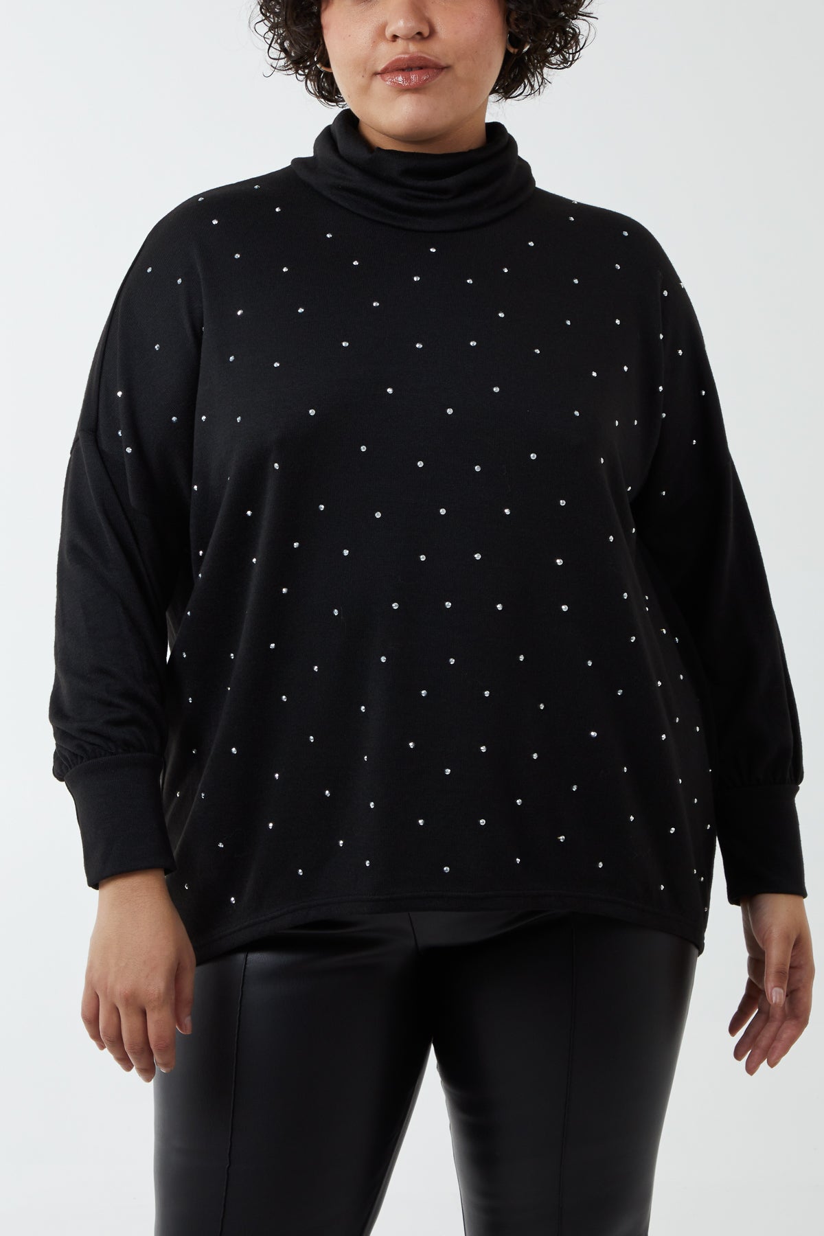 Curve Diamante Roll Neck