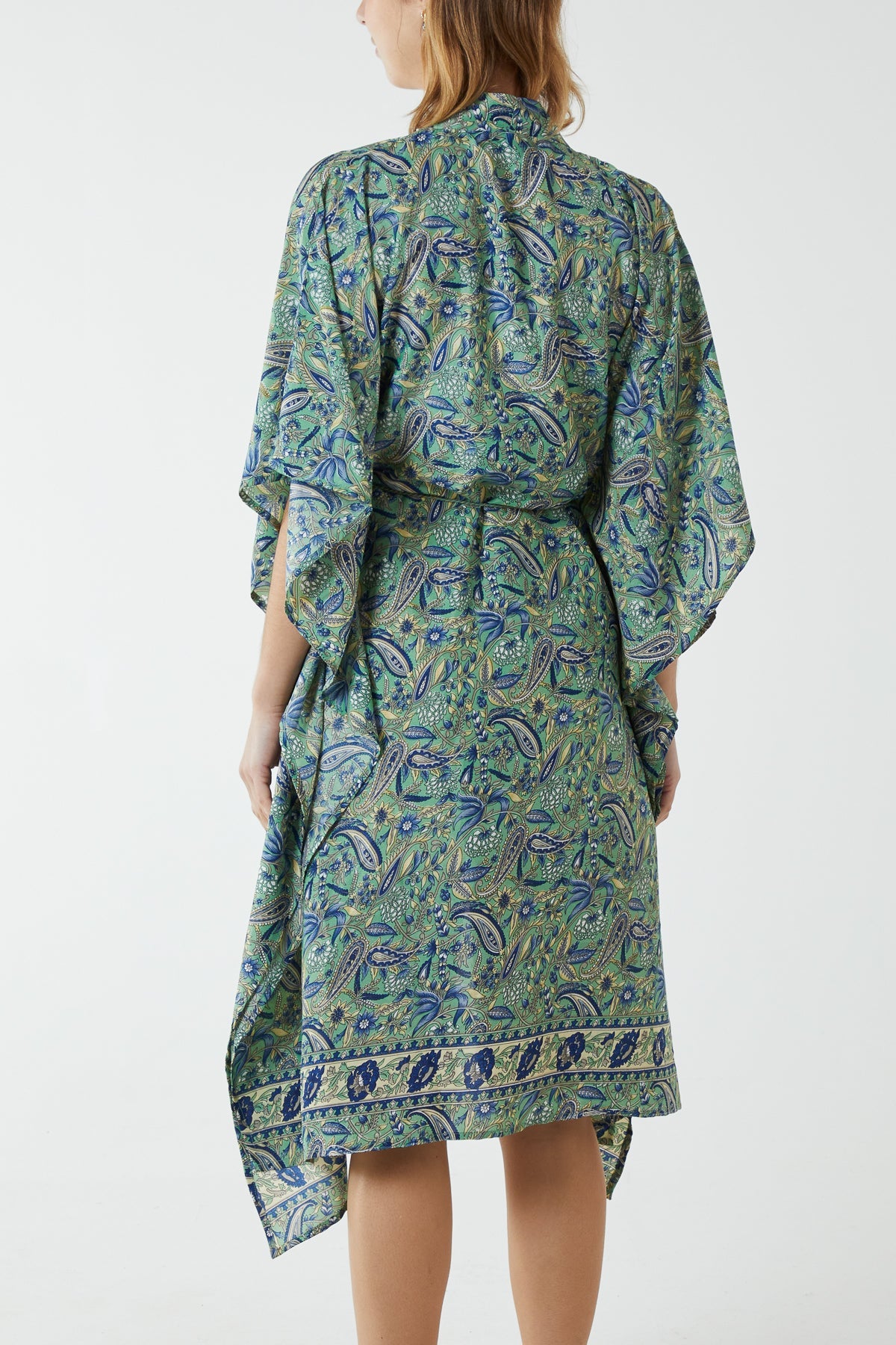 Paisley Tassle Tie Kimono