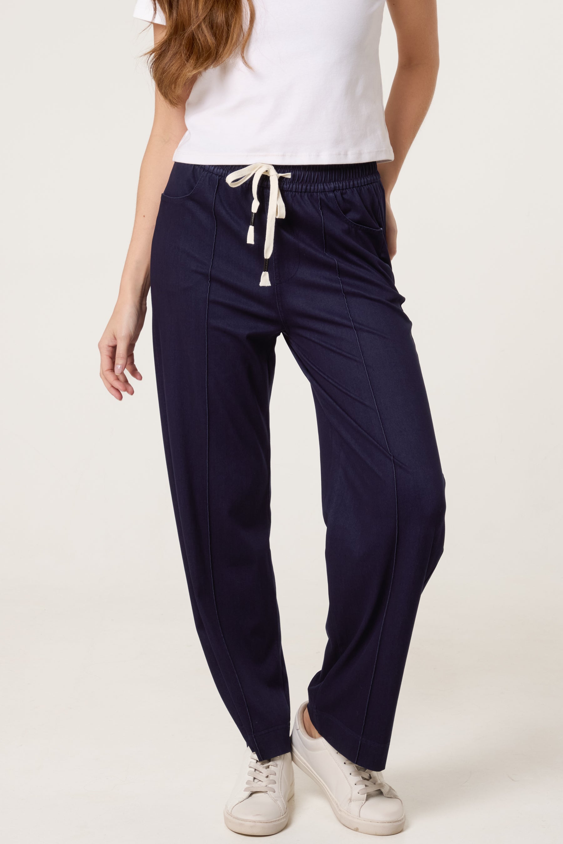 Seam Detail Wide Leg Pants