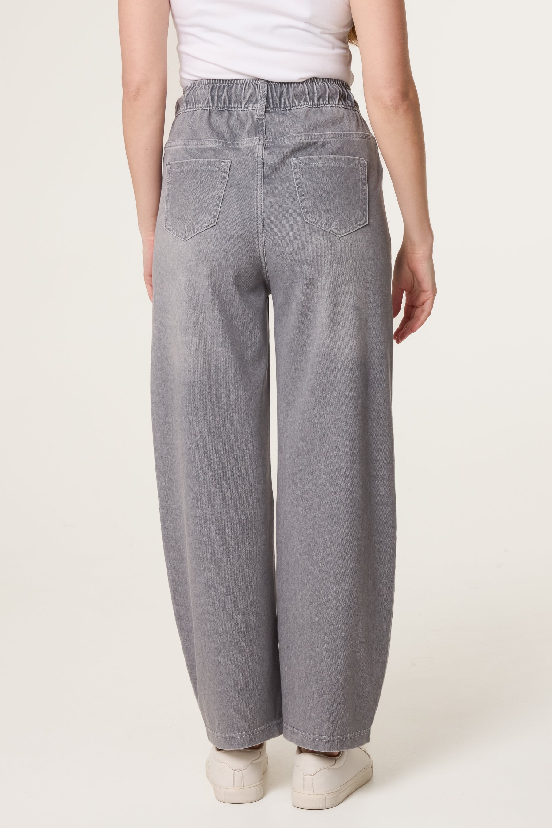 Seam Detail Wide Leg Jeans