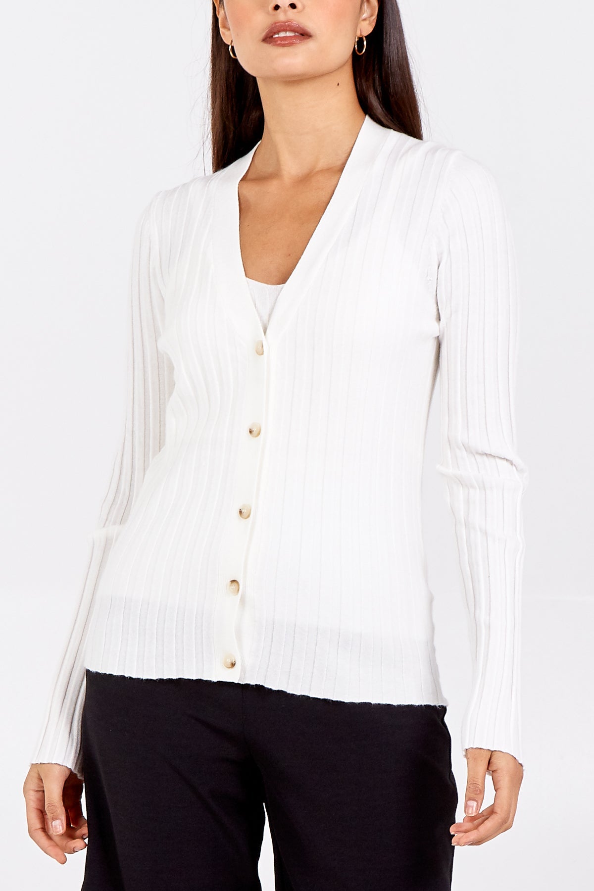 Ribbed Cardigan & Sleeveless Top Twin Set