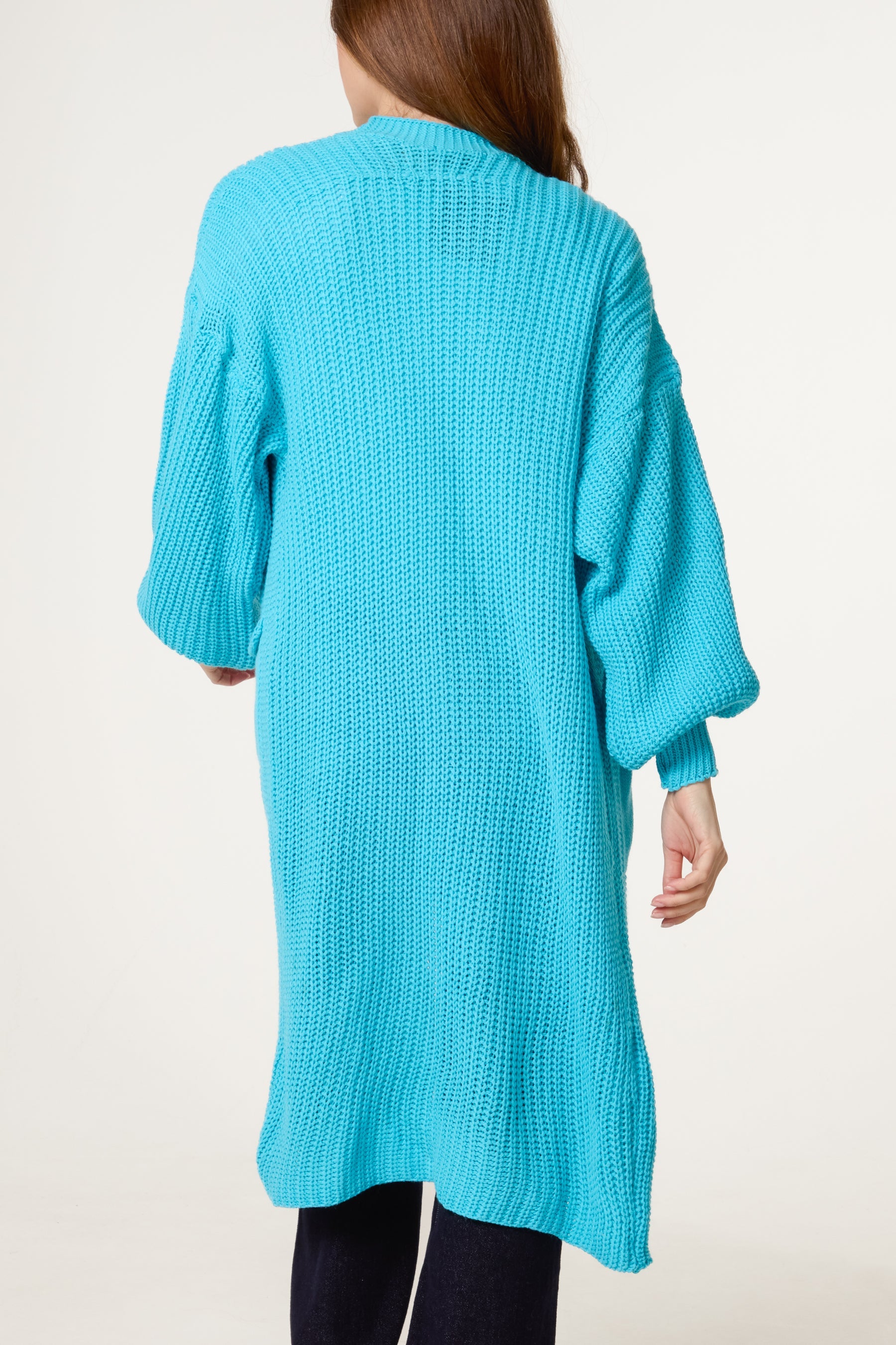 Edge To Edge Knitted Long Cardigan