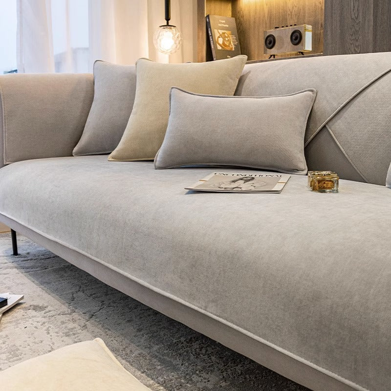 Sofa refreshed with a Meave cover
