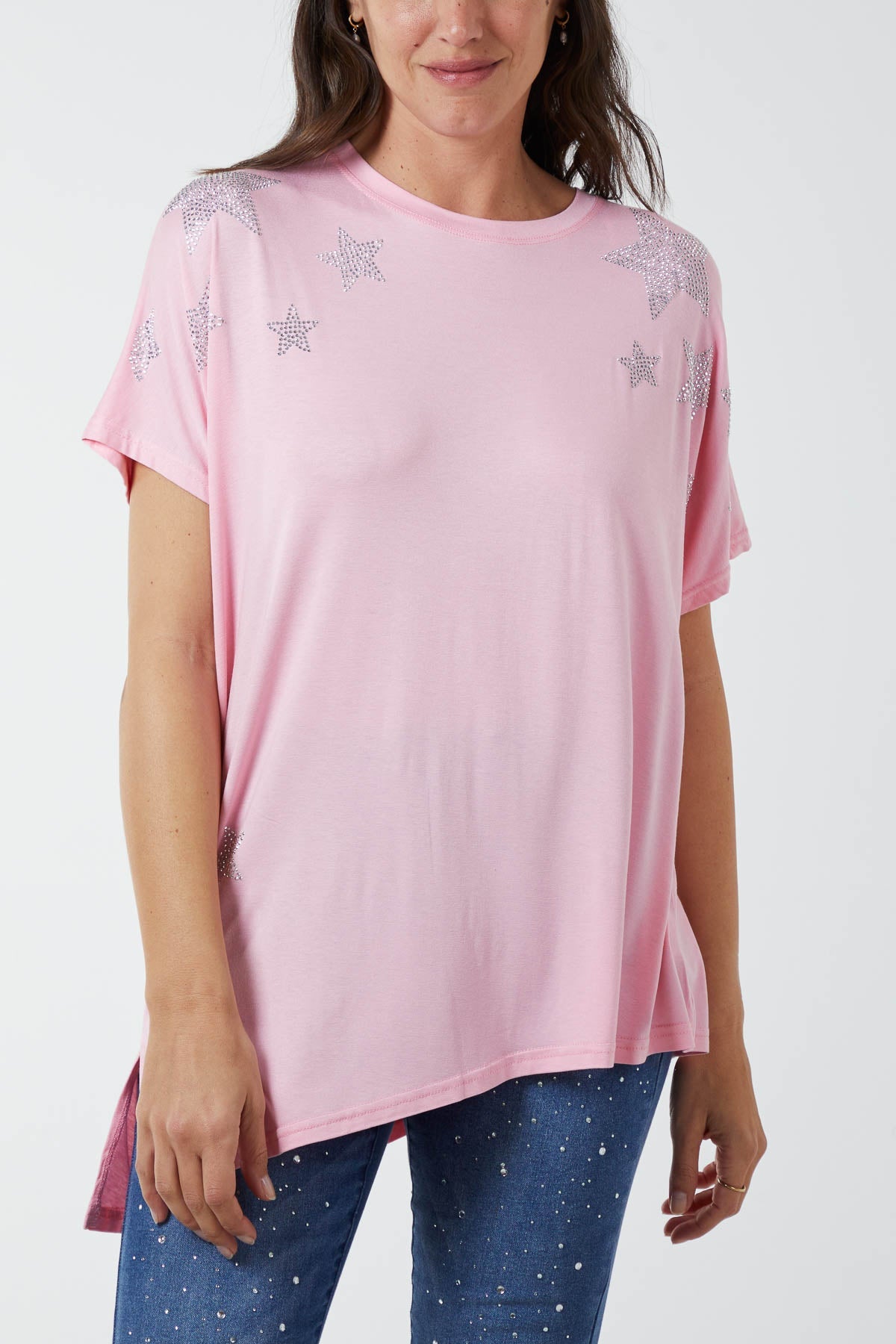 Asymmetric Diamante Star Top