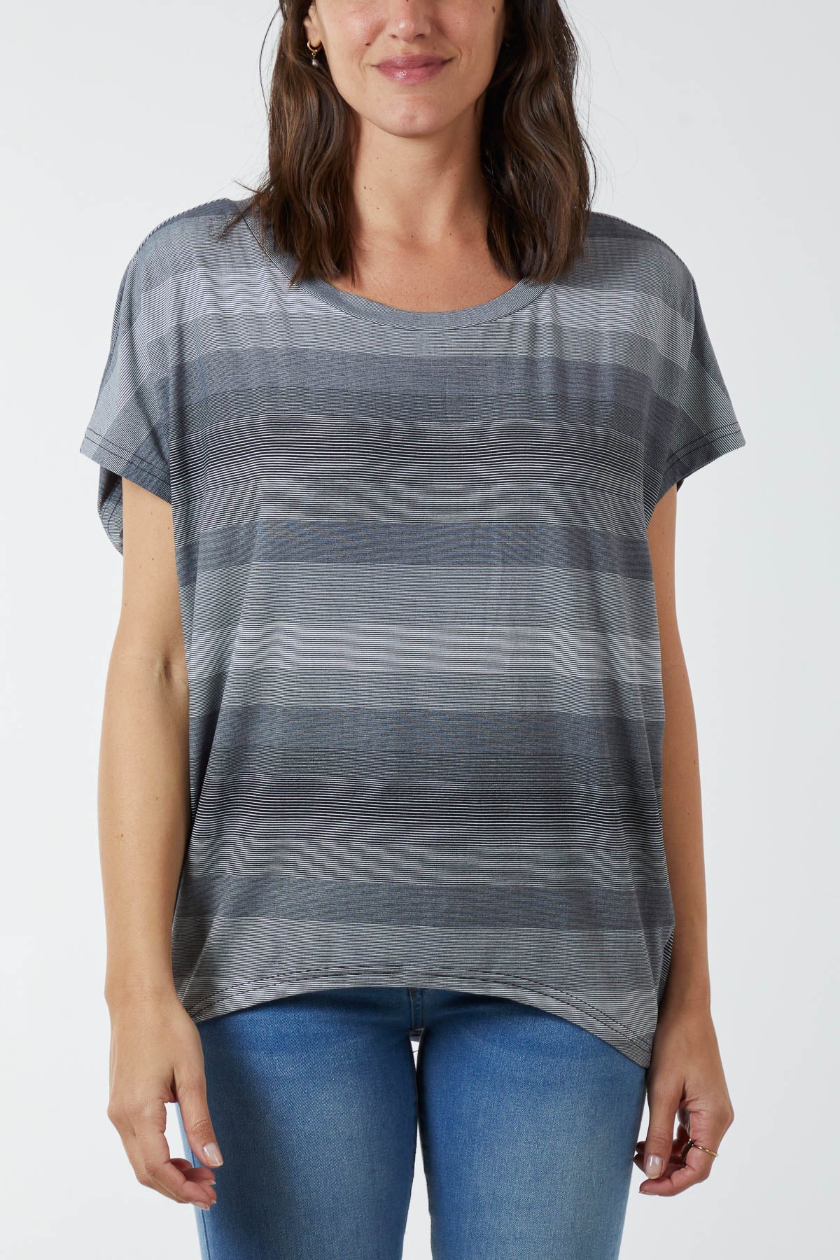 Round Neck Stripe T-Shirt