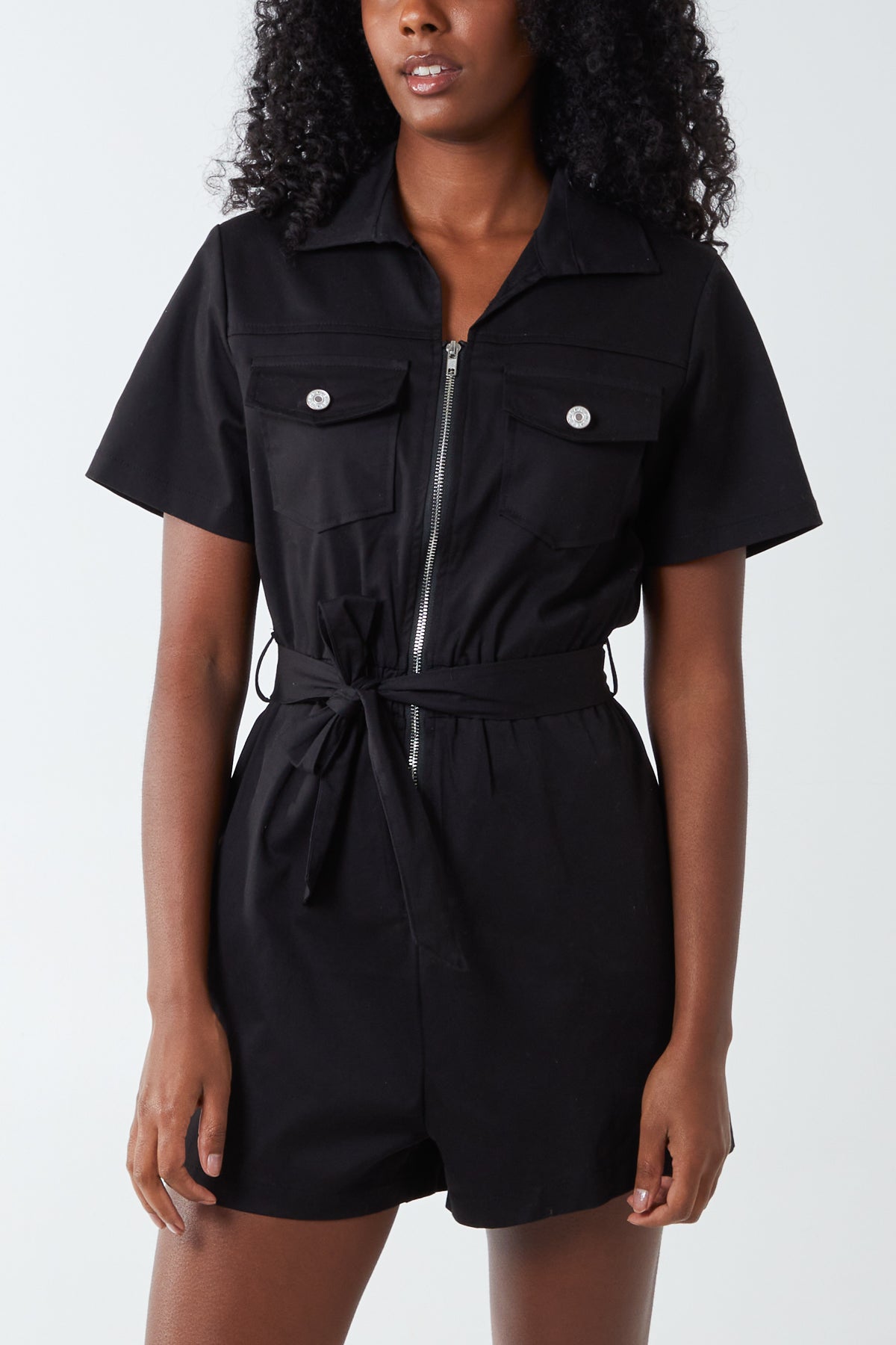 Cargo Pocket Belted Playsuit