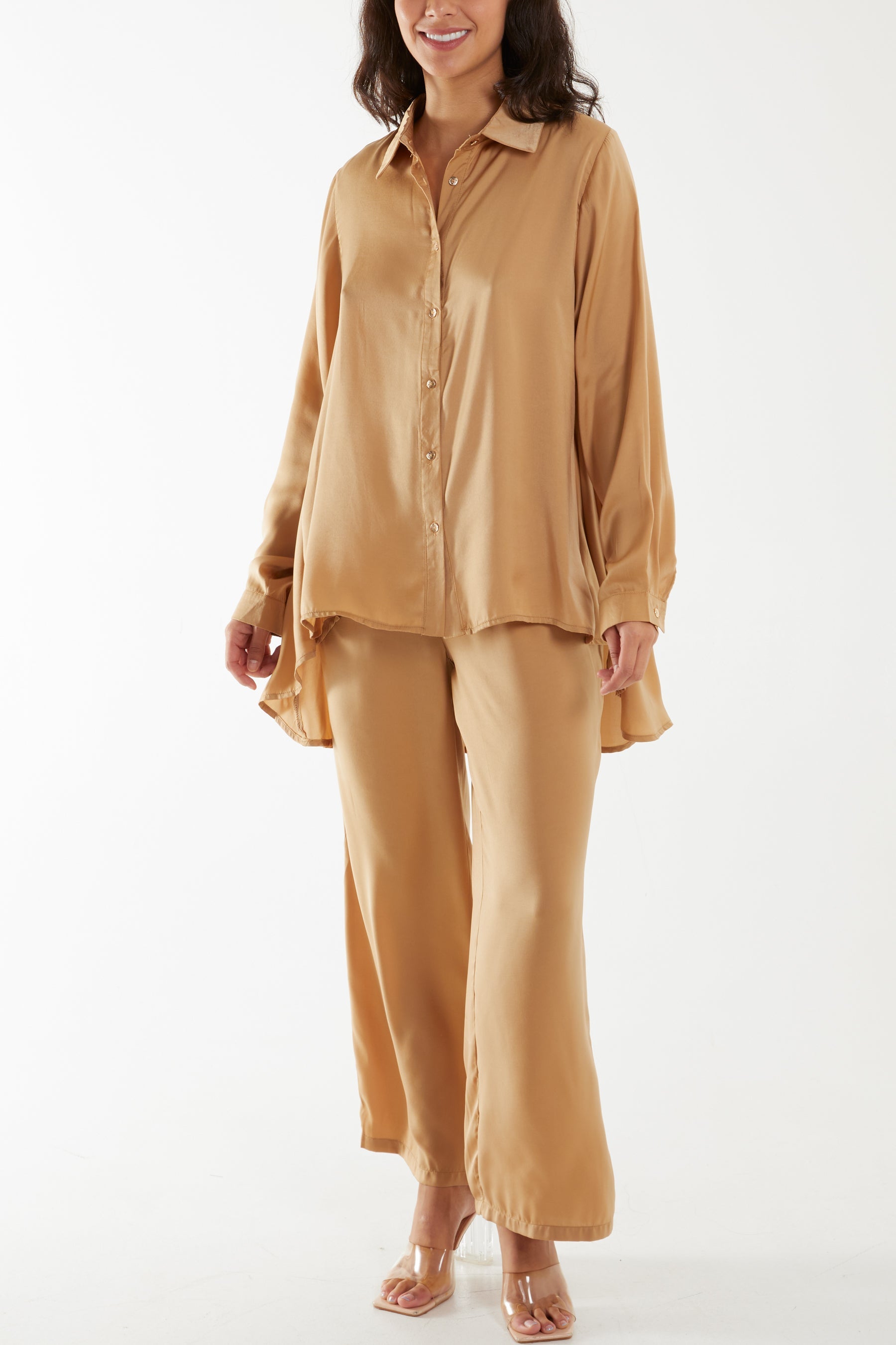 Lightweight Shirt & Wide Leg Trouser Co-Ord