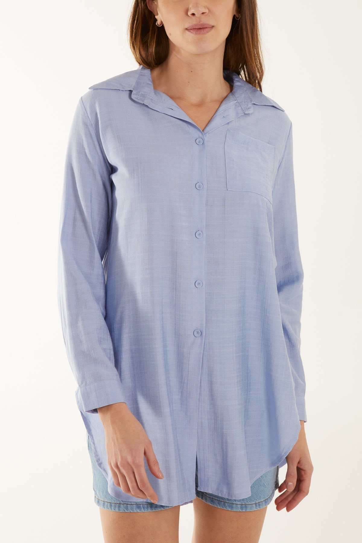 Oversized Lightweight Pocket Shirt