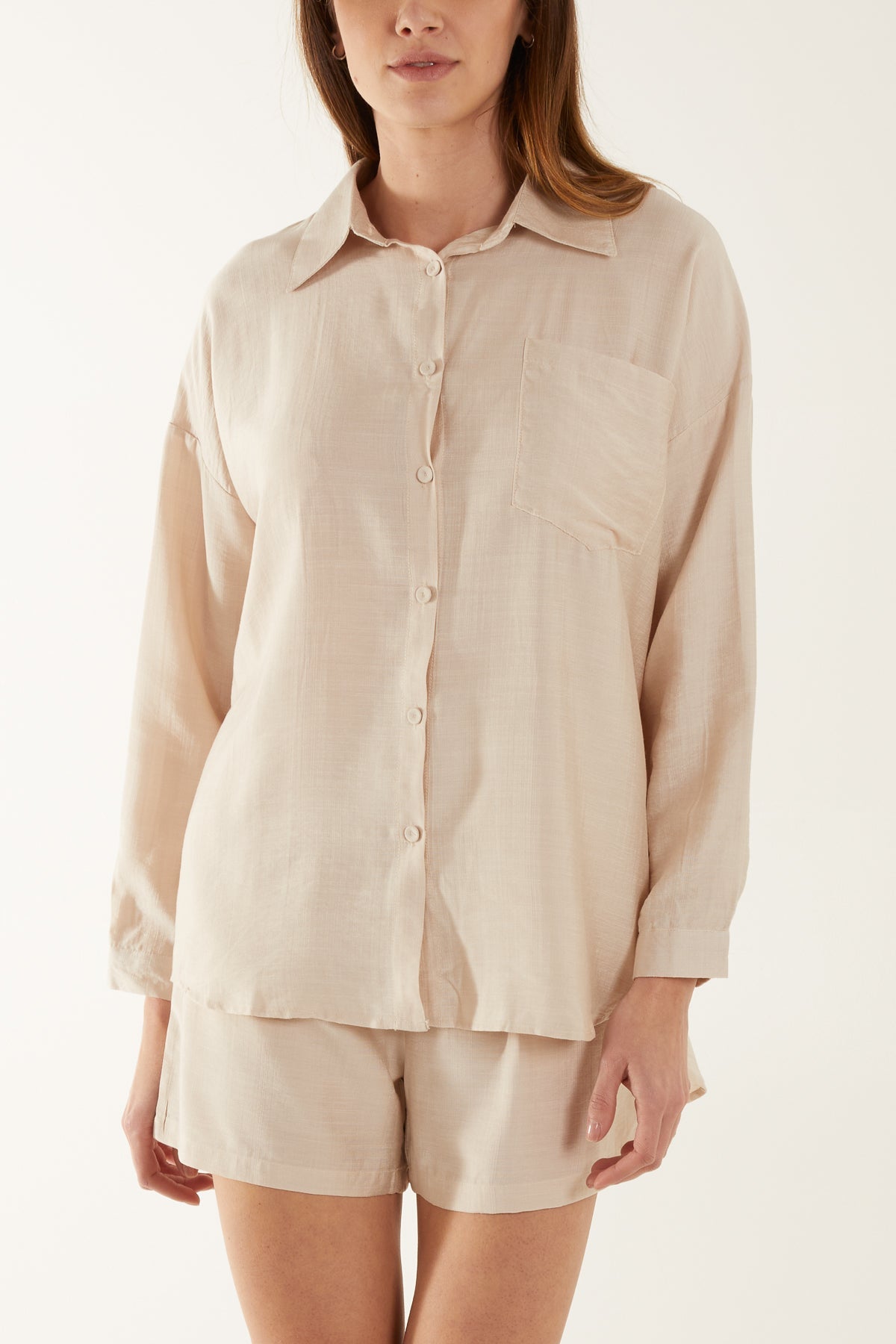 Lightweight Shirt & Shorts Co-Ord Set