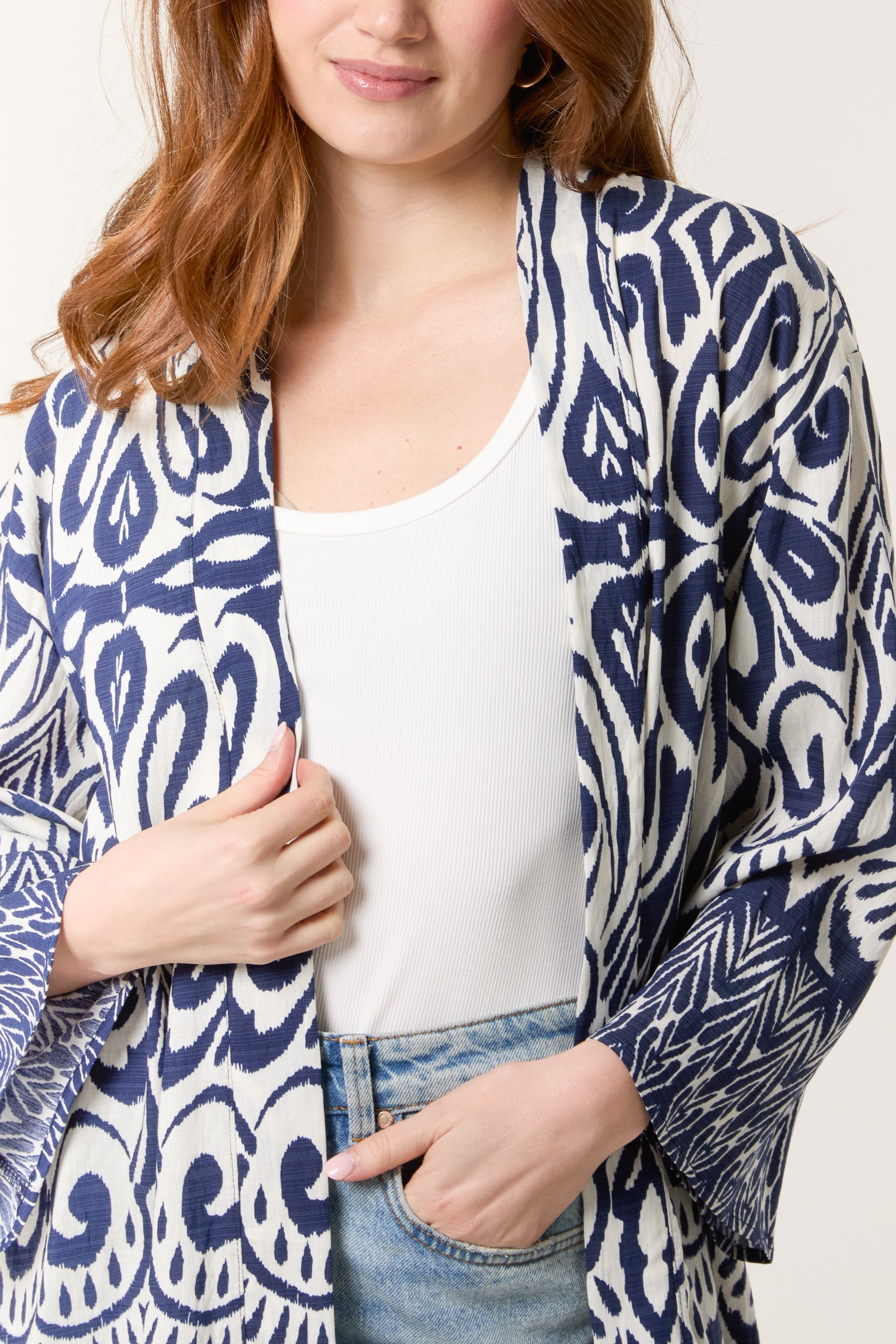 Abstract Print Kimono