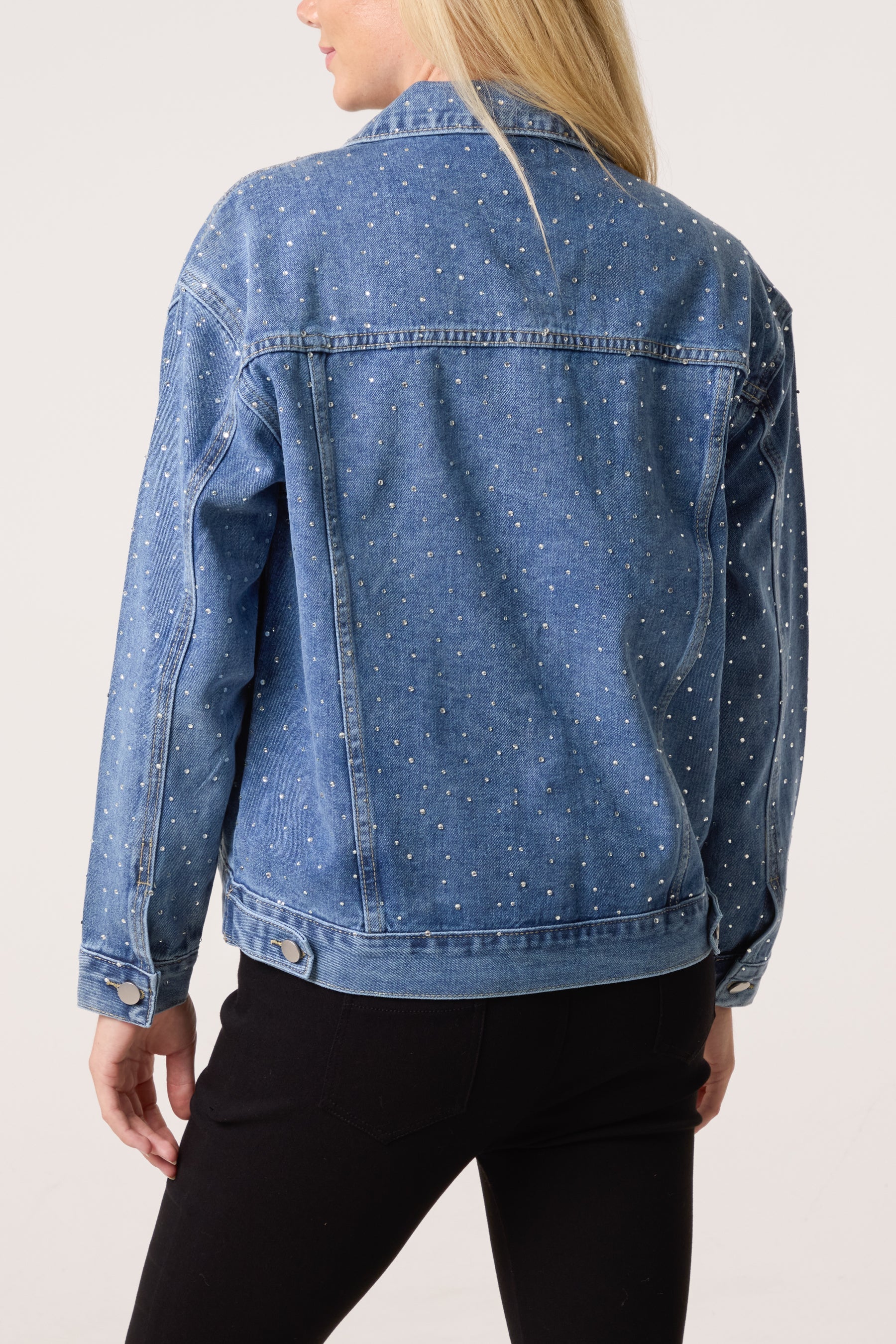 Diamante Embellished Denim Jacket