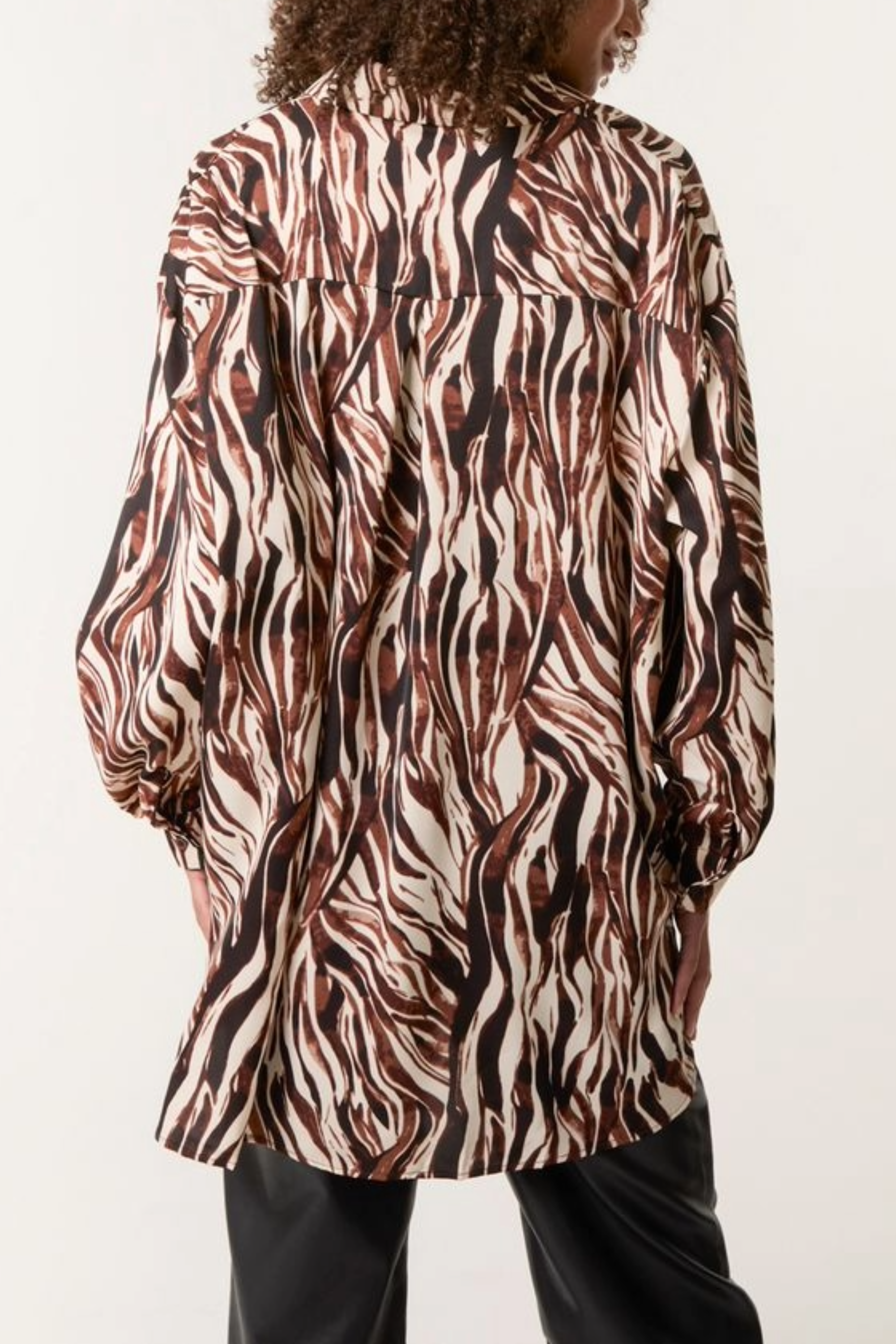 Zebra Print Relaxed Shirt