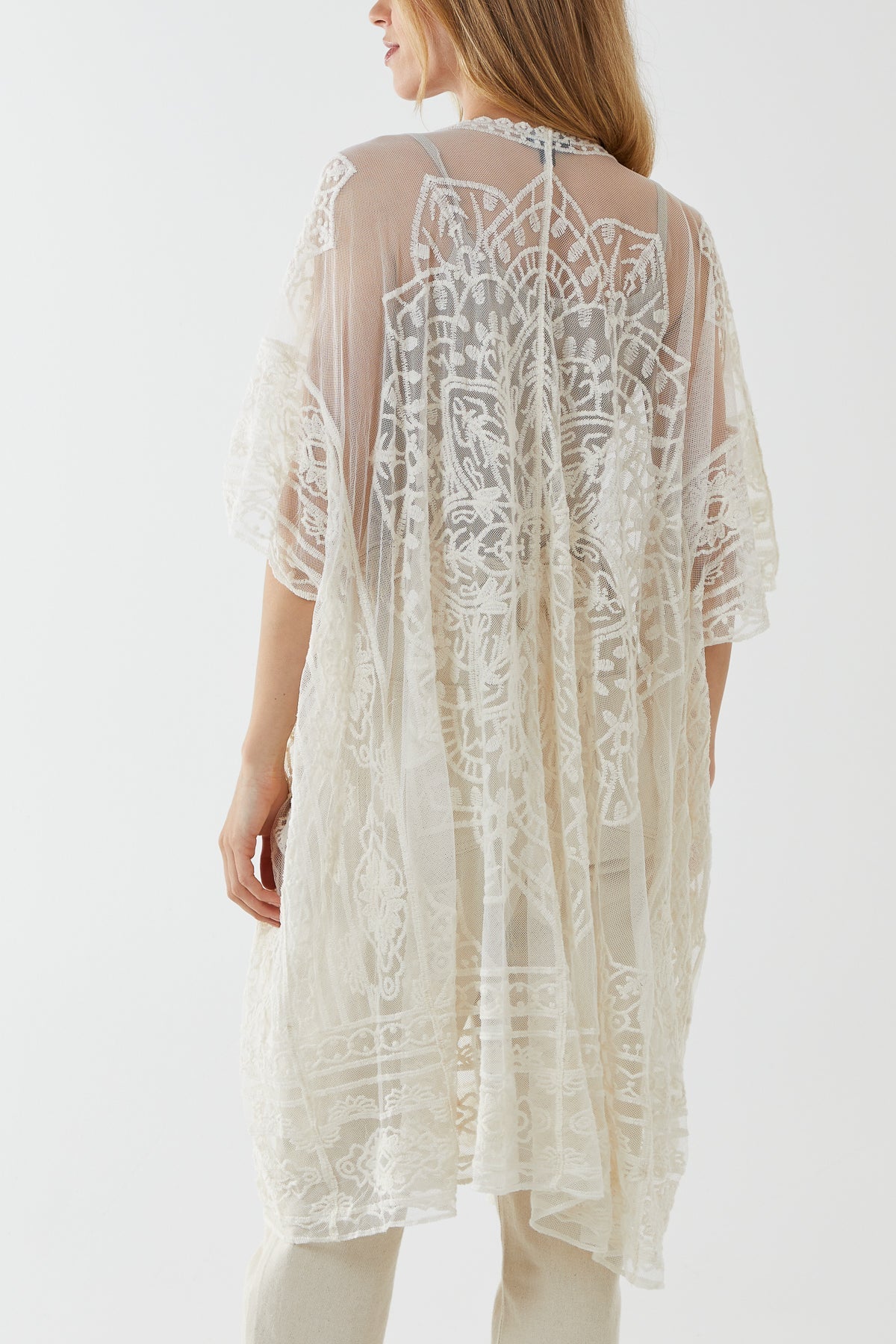 Batwing Embroidery Detail Kaftan