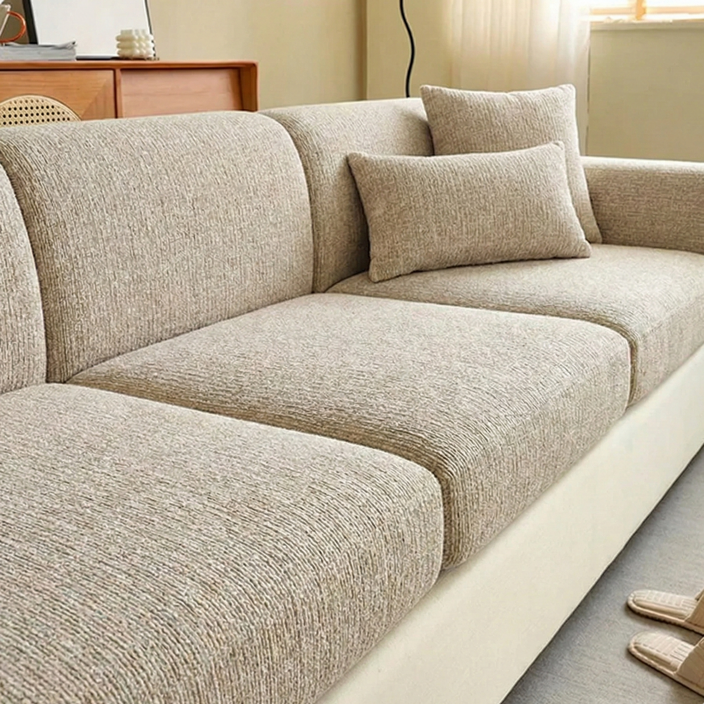 Svea - Chenille Stretch Sofa Cover for Individual Cushions