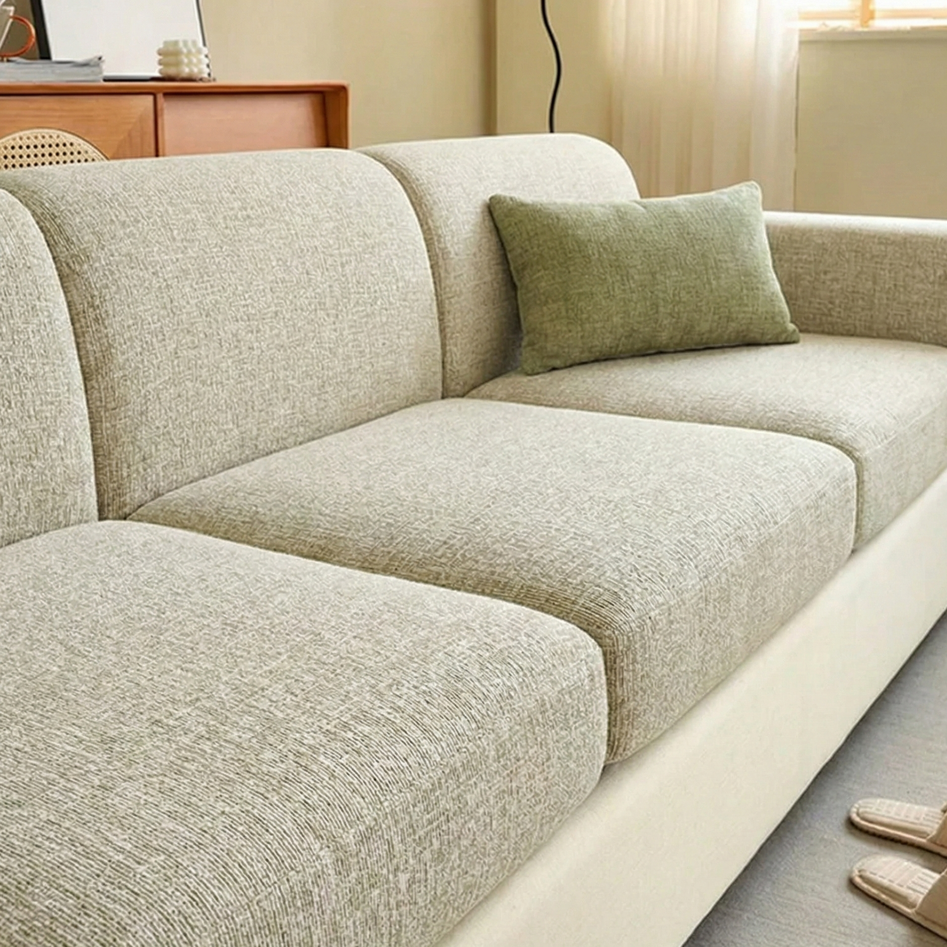 Svea - Chenille Stretch Sofa Cover for Individual Cushions