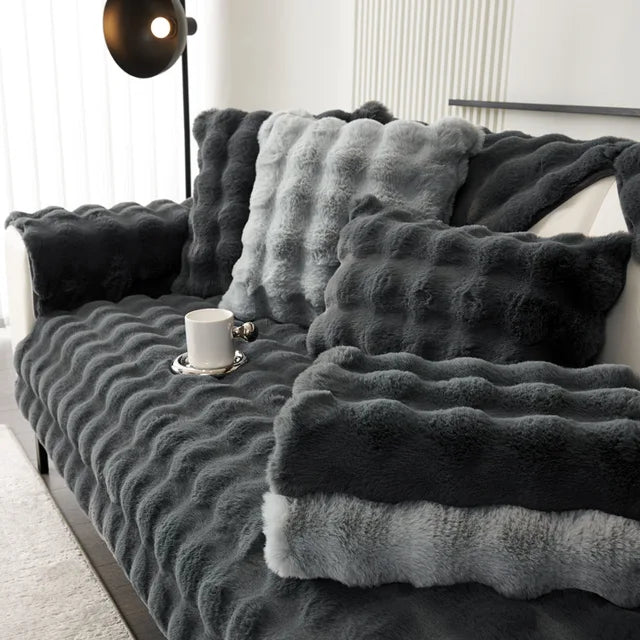 Sofa refreshed with a Meave cover